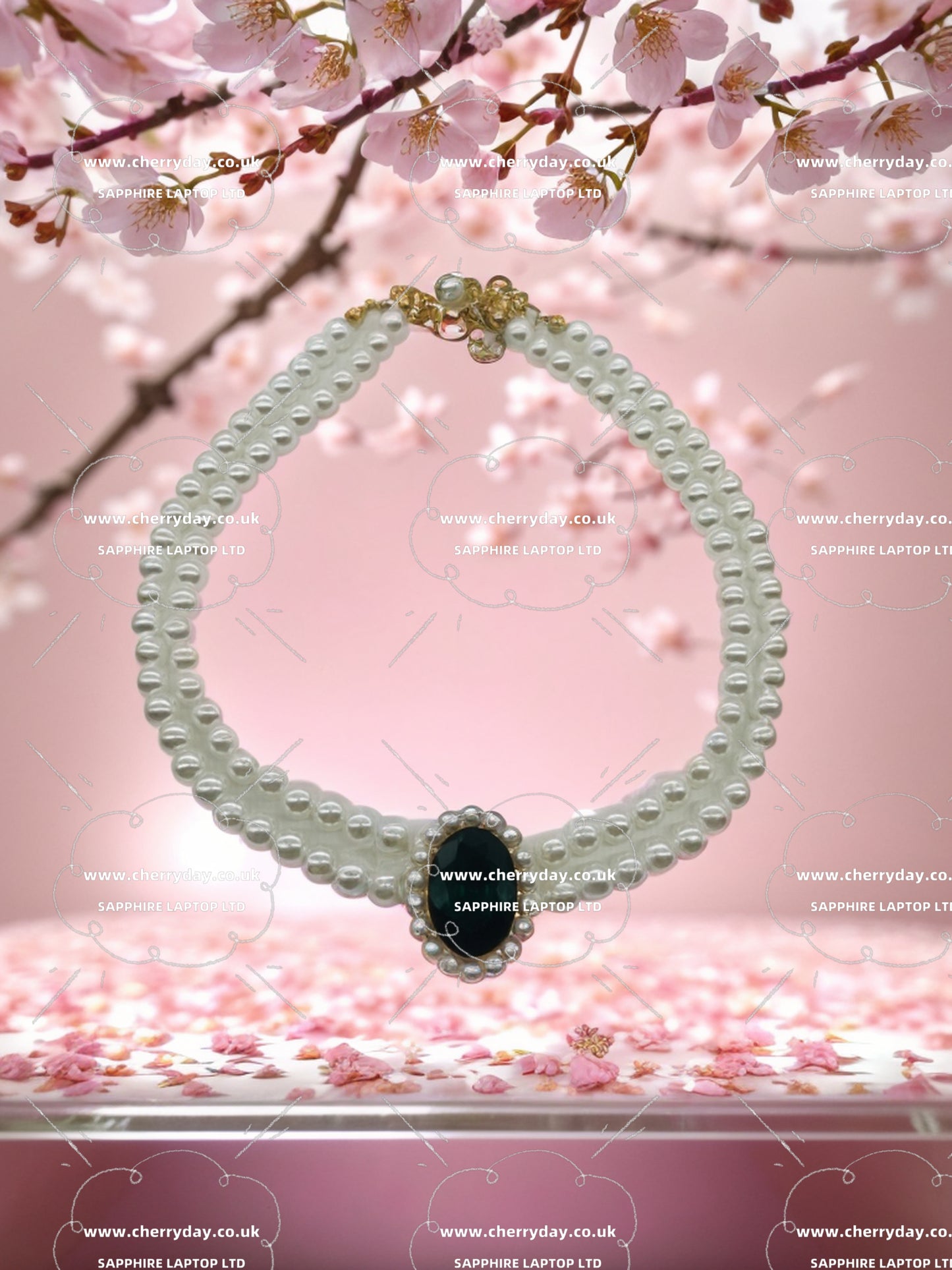 Your Highness necklace-earrings set