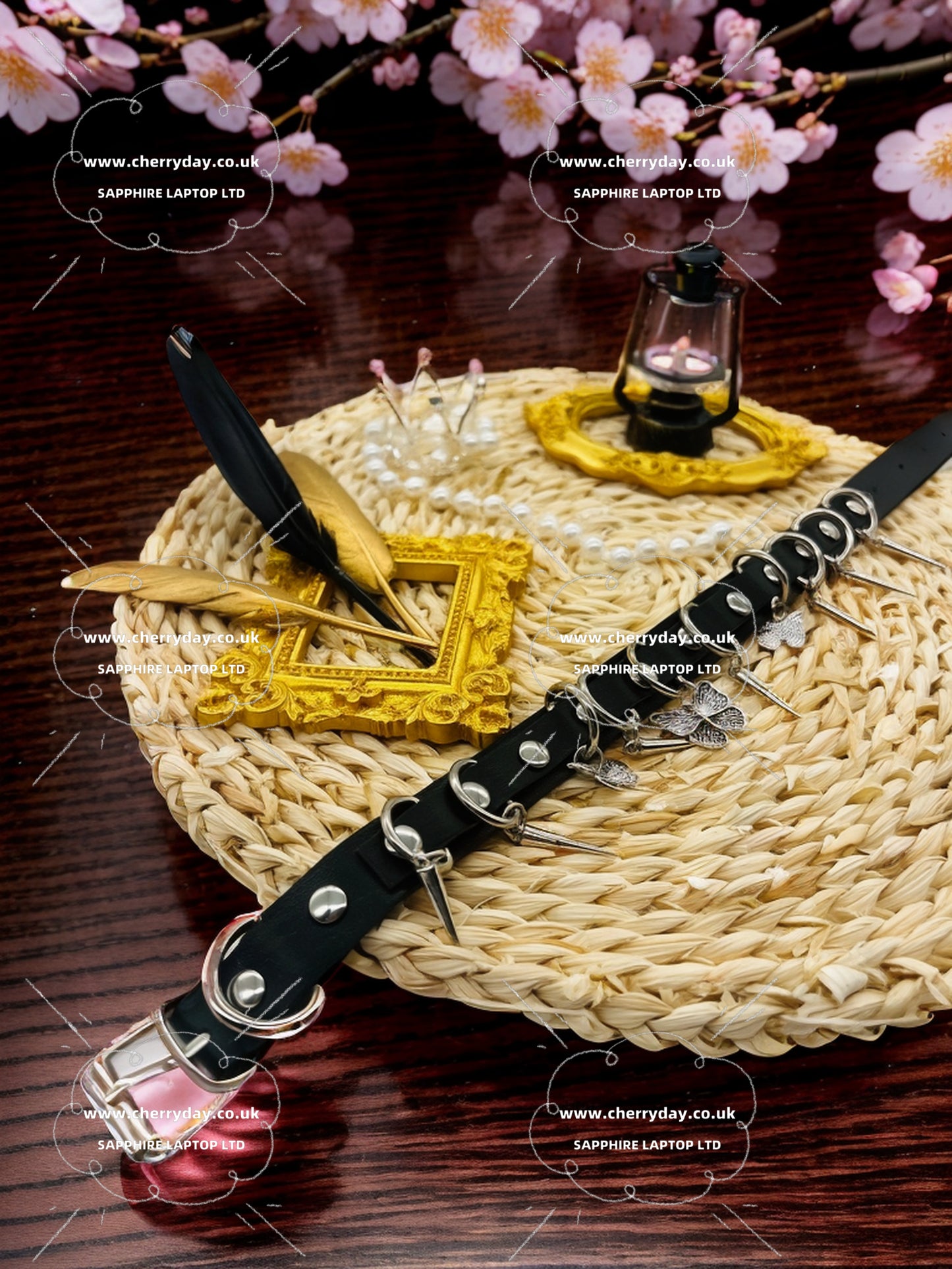 Cool days of western cowboy leather necklace