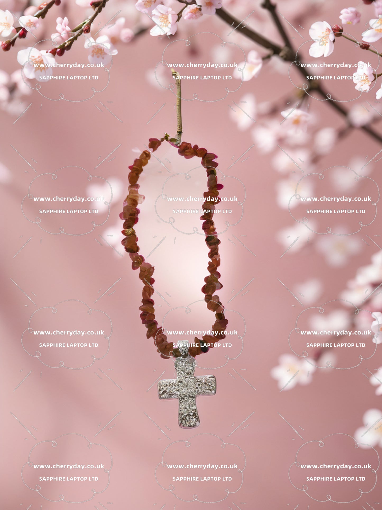 Bohemian crucifix necklace
