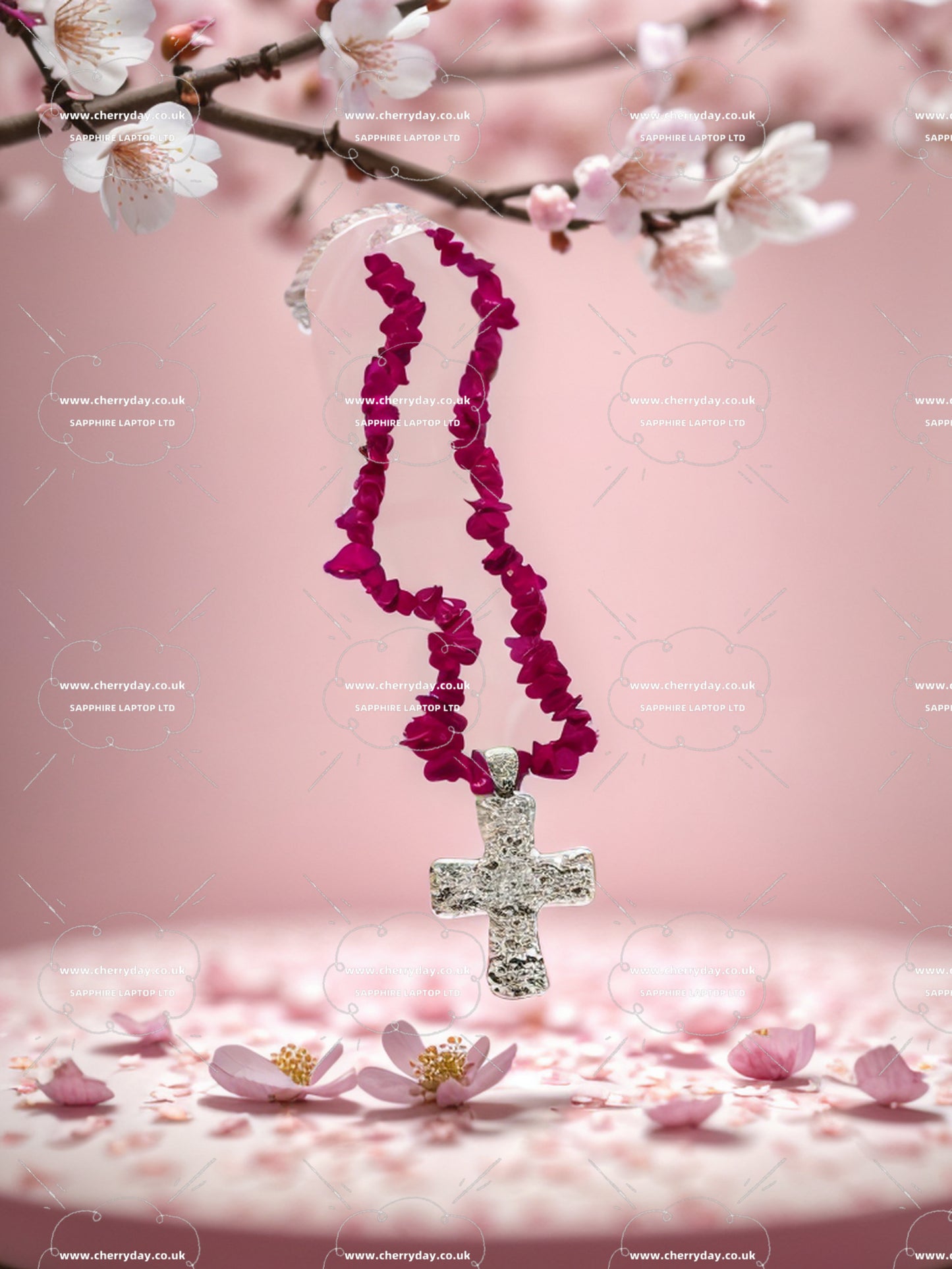 Bohemian crucifix necklace