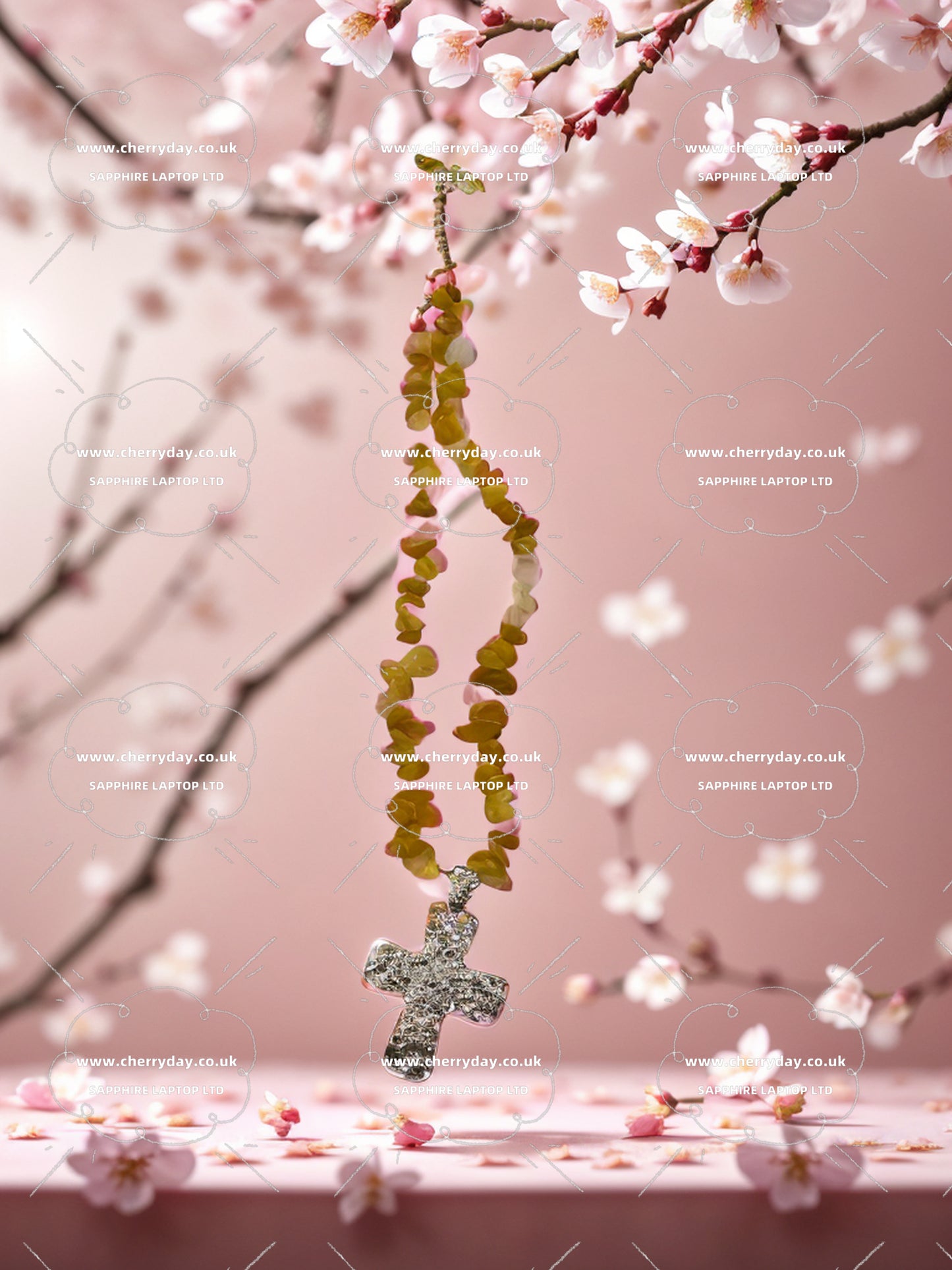 Bohemian crucifix necklace