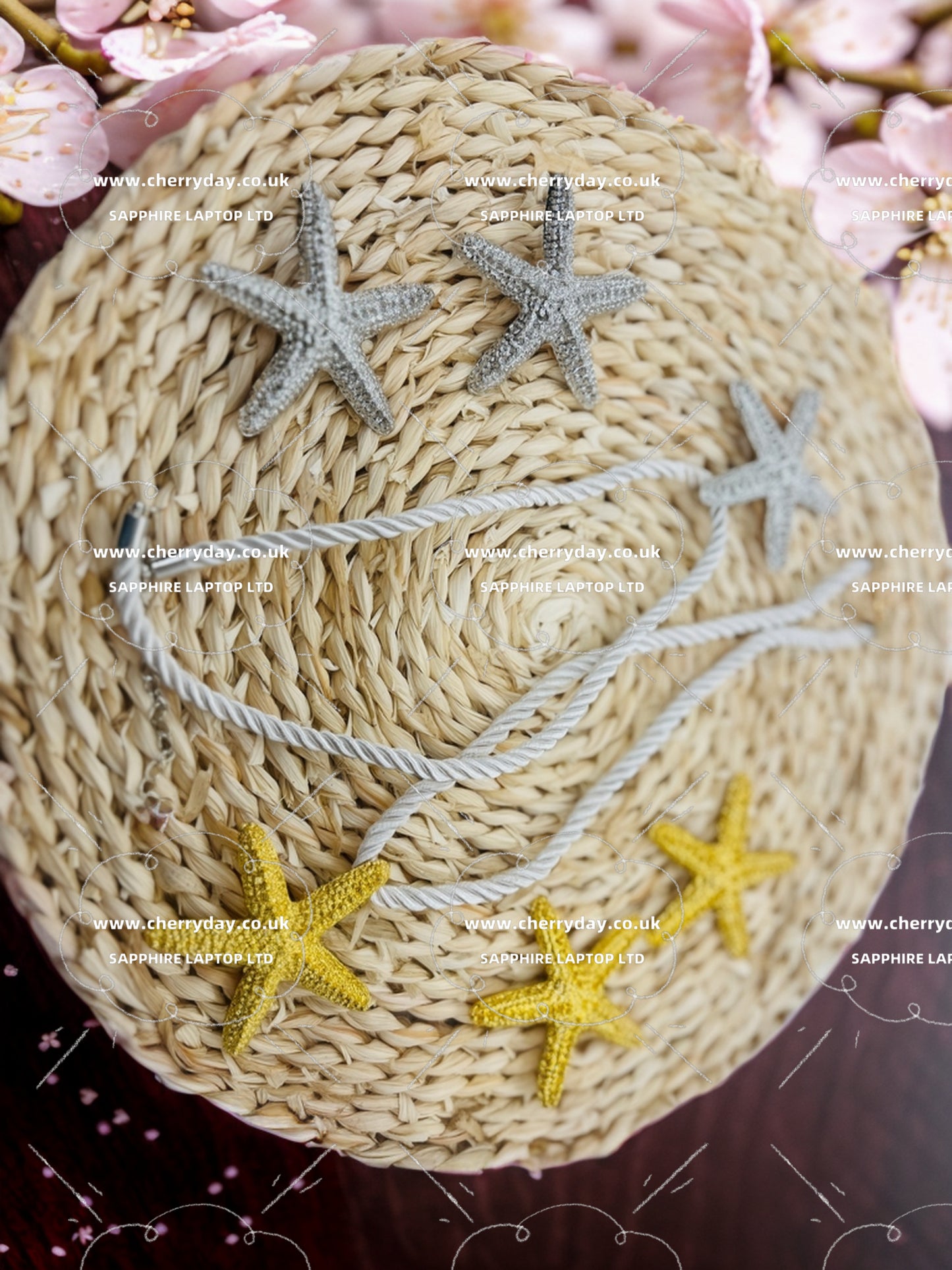 Patrick starfish earrings & necklace set
