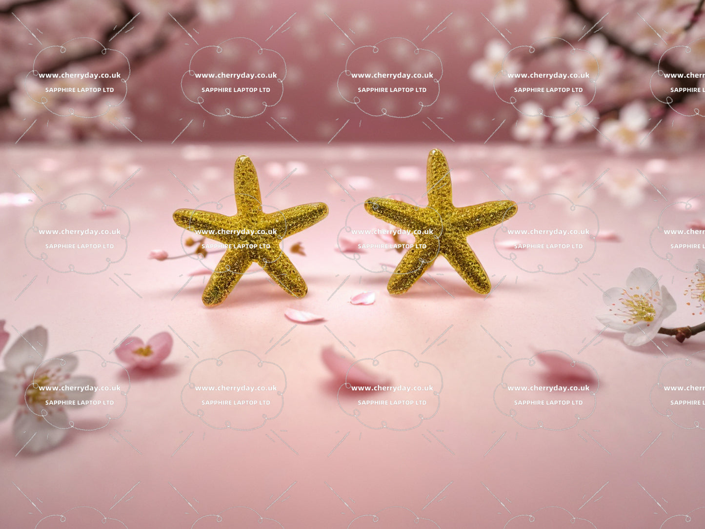 Patrick starfish earrings & necklace set