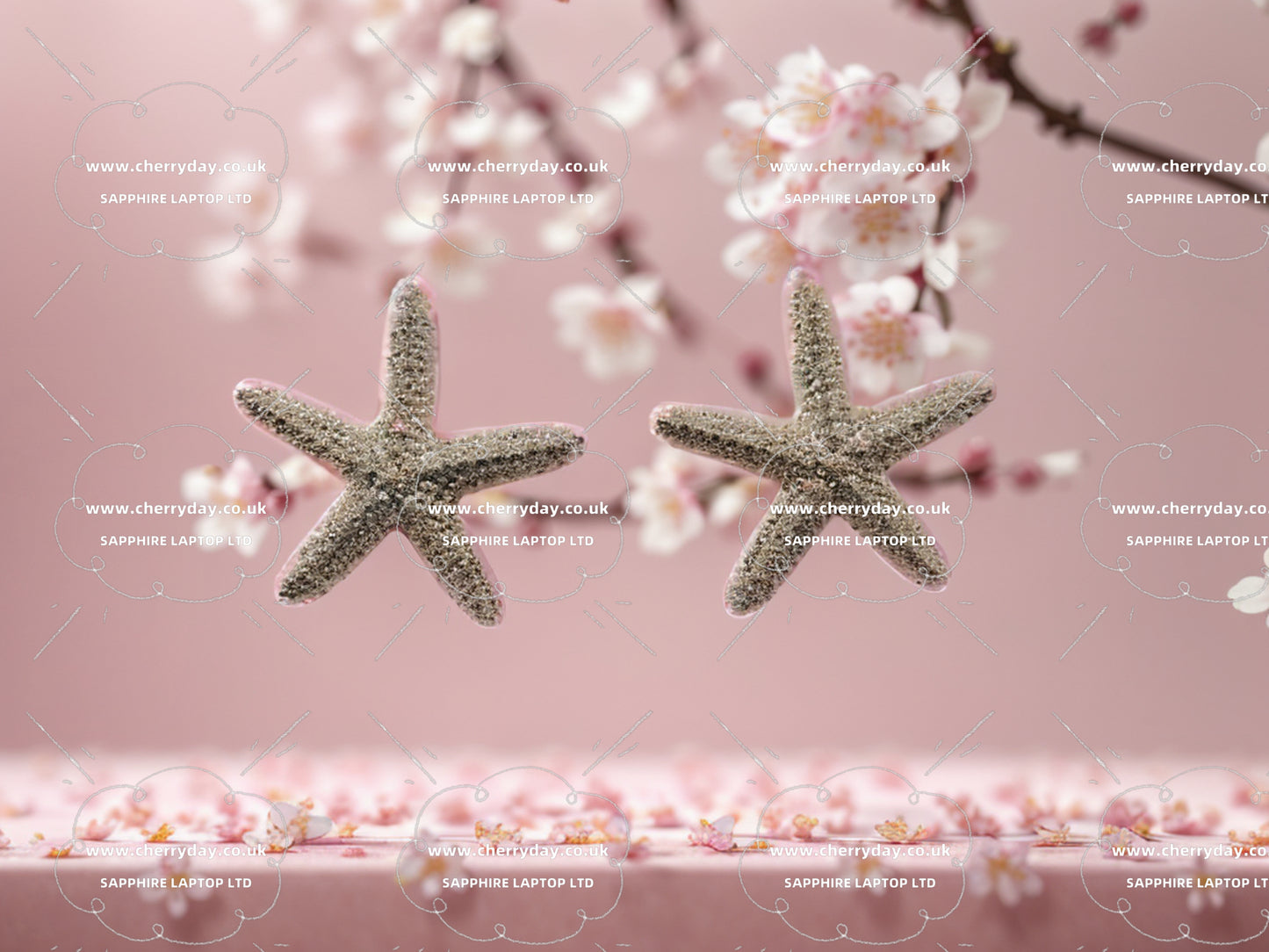 Patrick starfish earrings & necklace set
