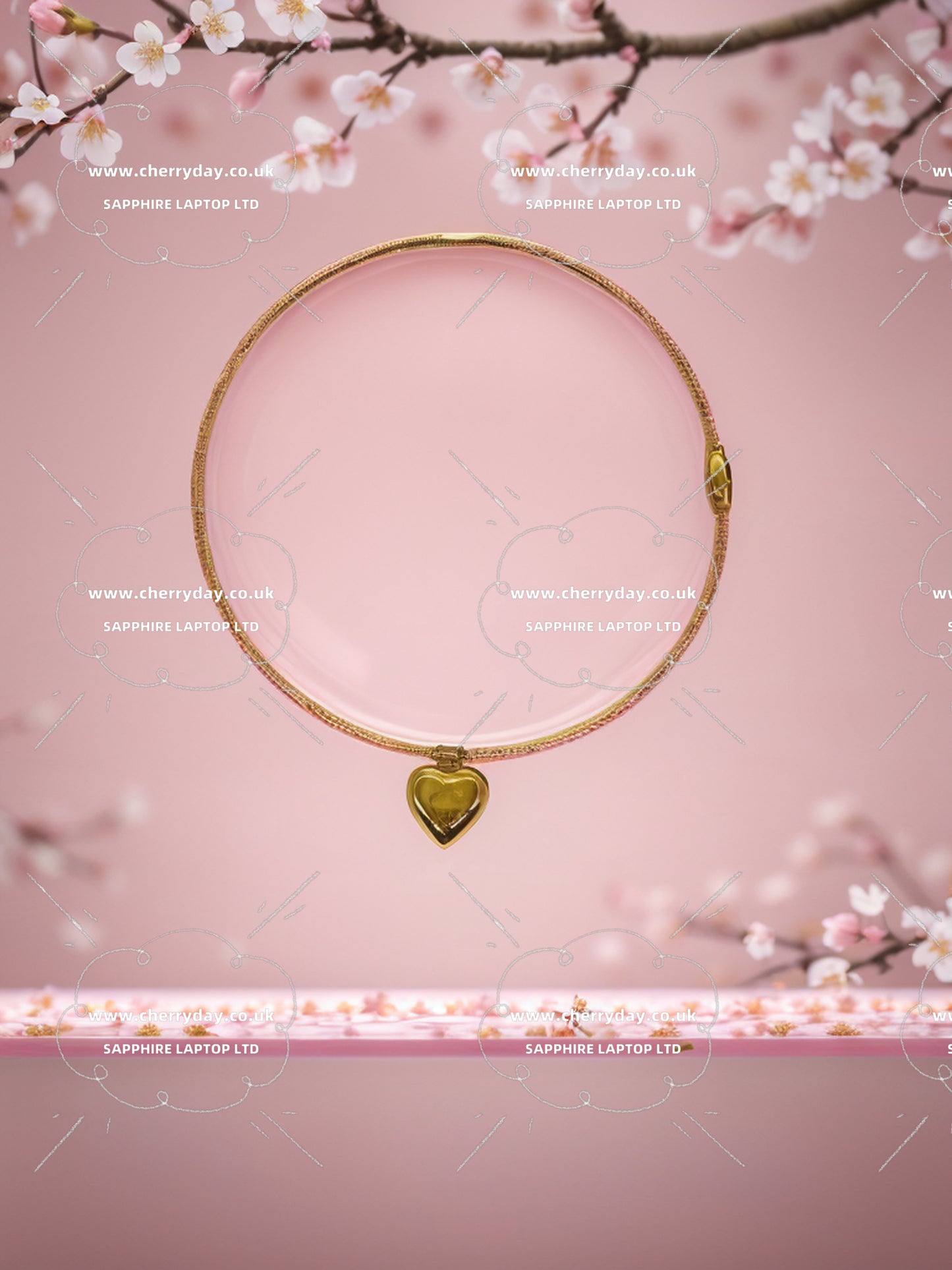 Metal love round necklace
