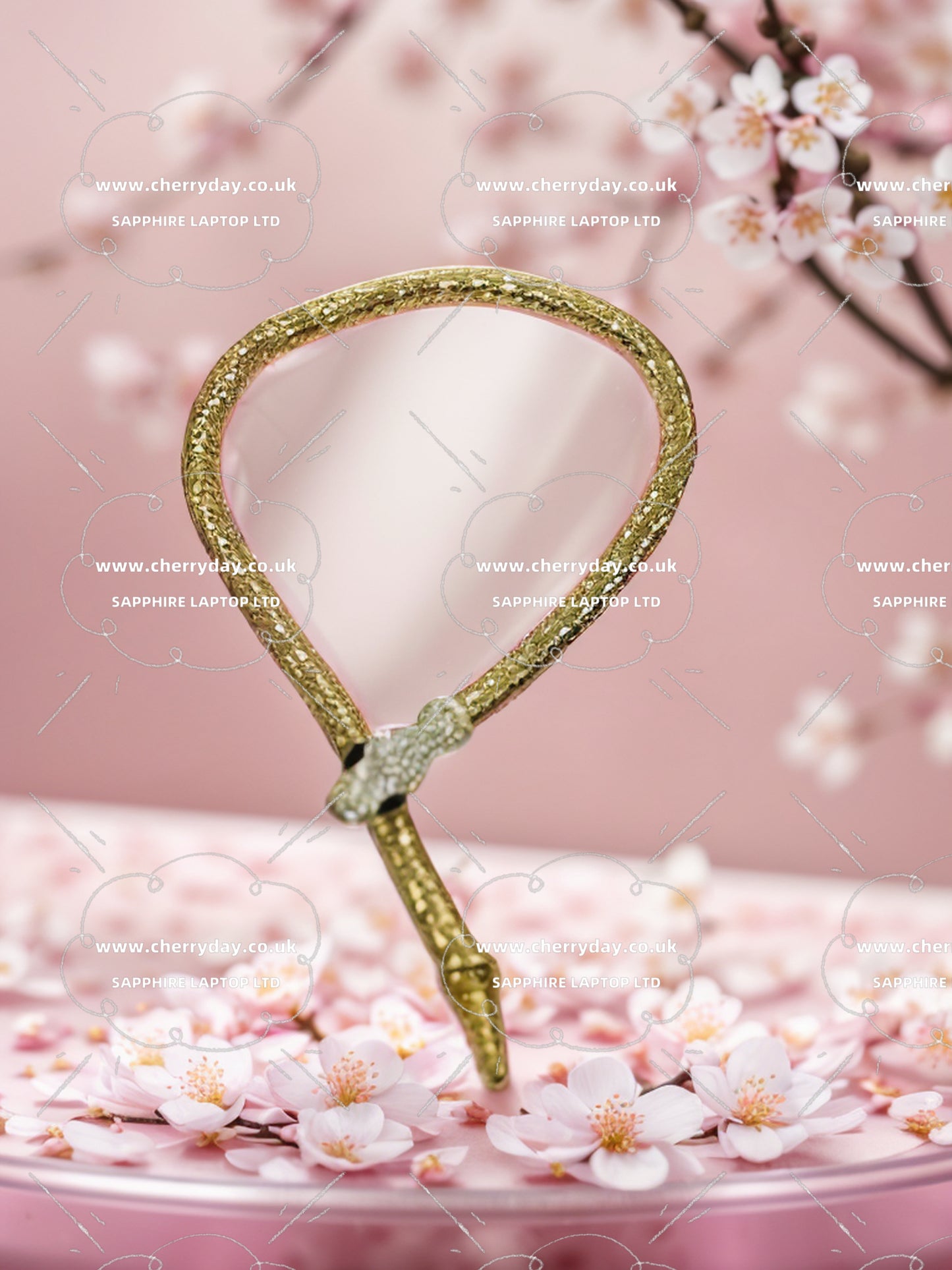 Queen Medusa snake bangle necklace