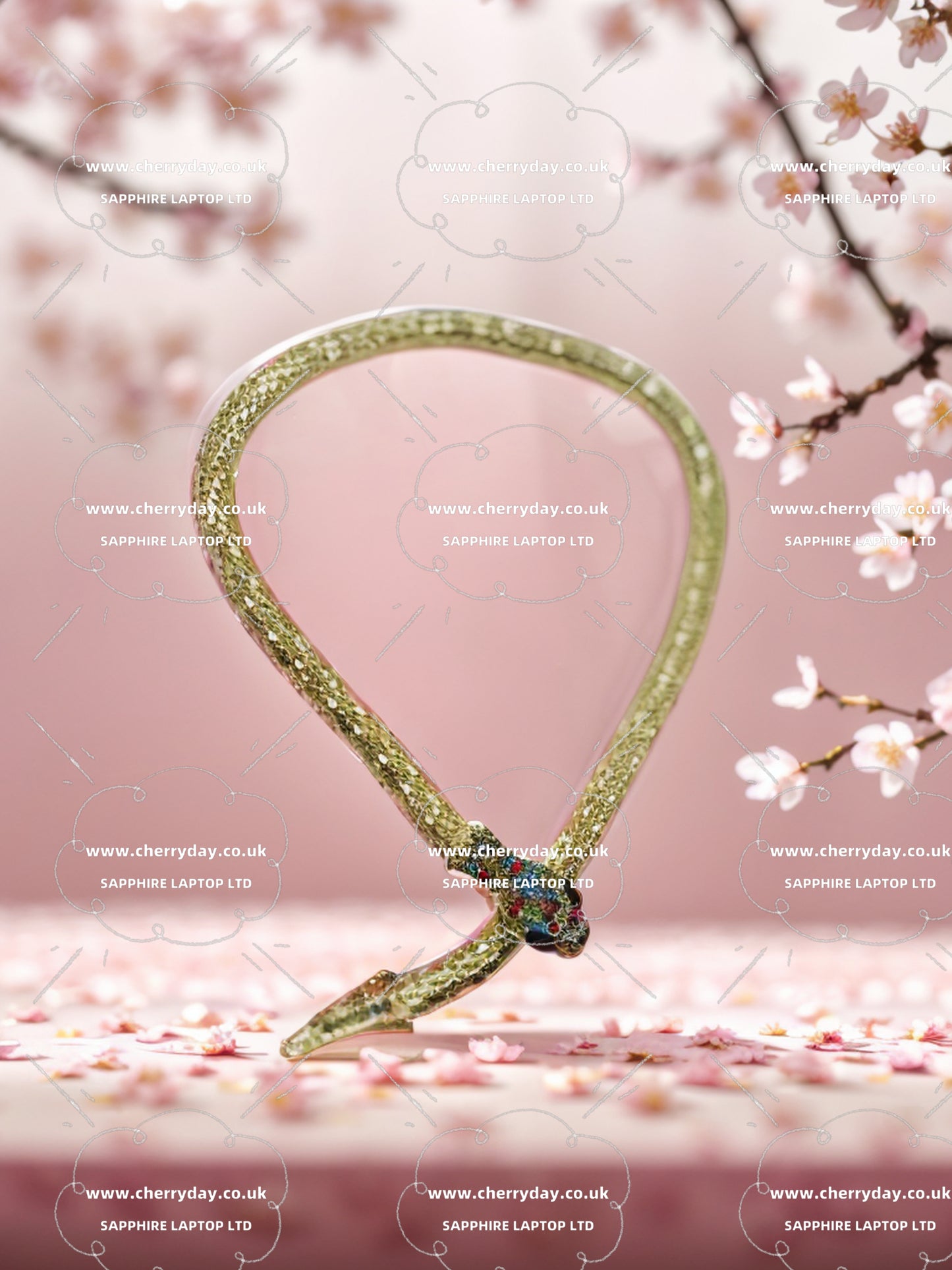 Queen Medusa mottled snake necklace