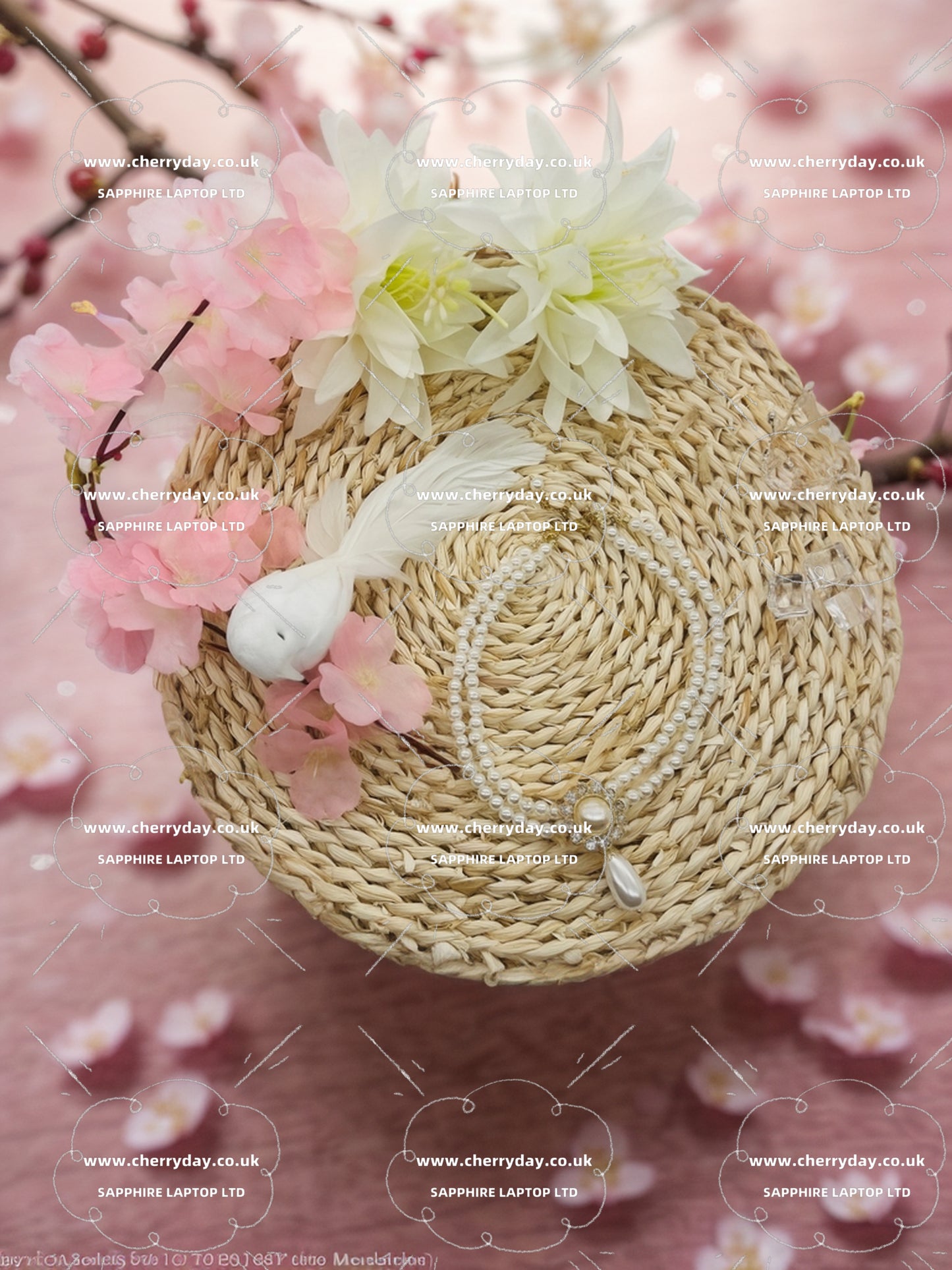 Rain drop egg flower double-layered pearls