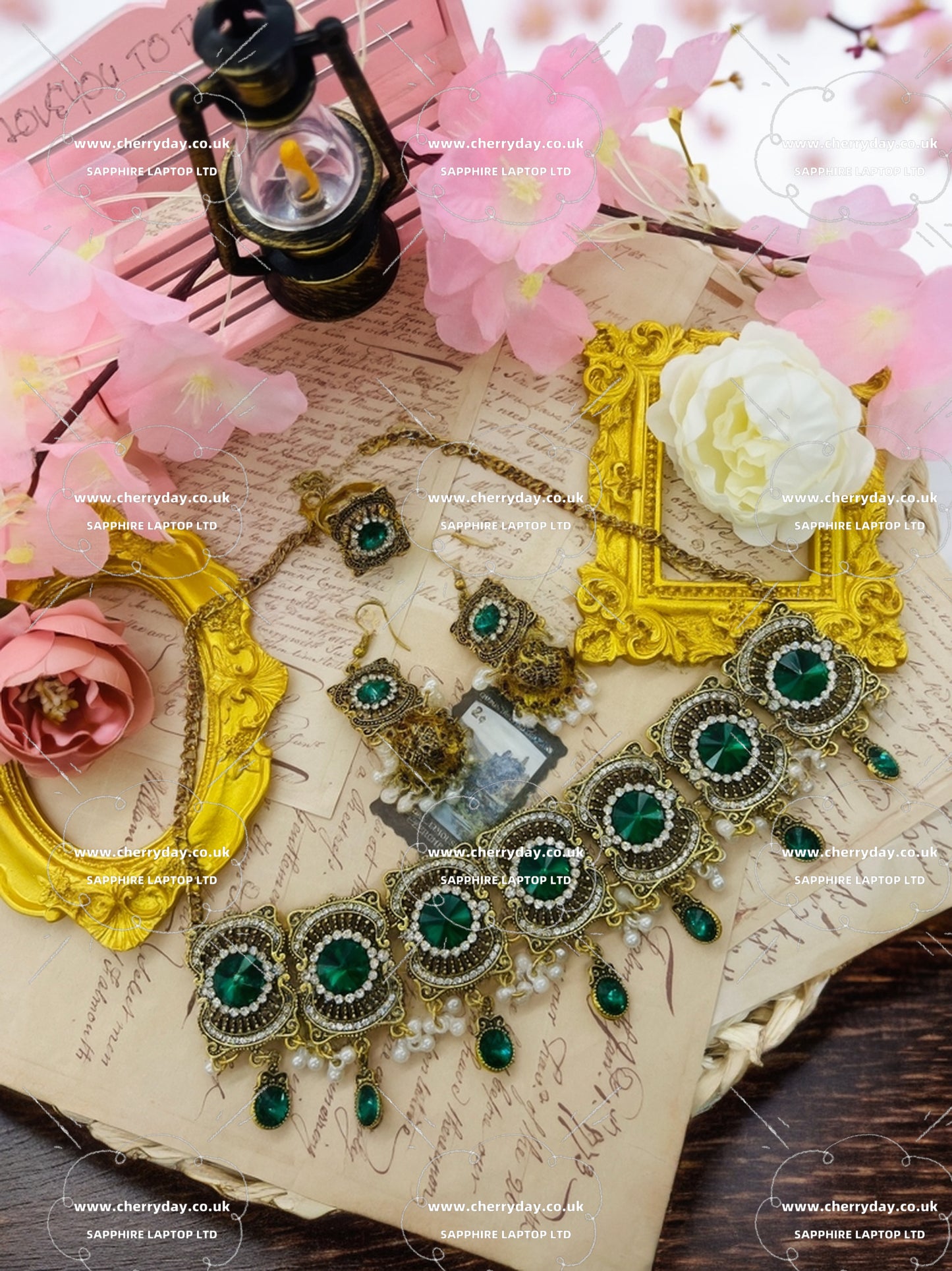 Totemic belief ring&earrings&necklace set