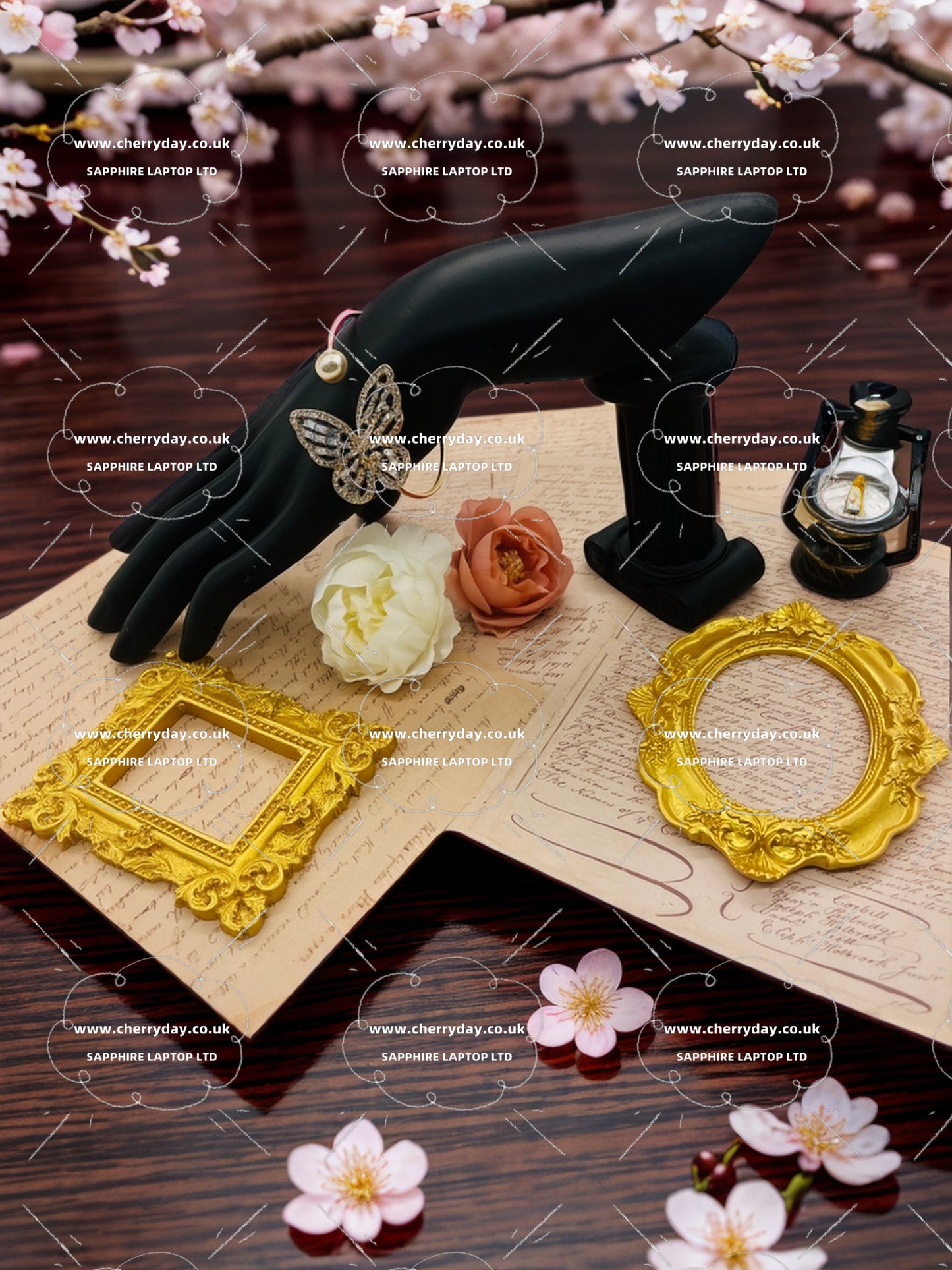 Butterfly rhinestone bracelet