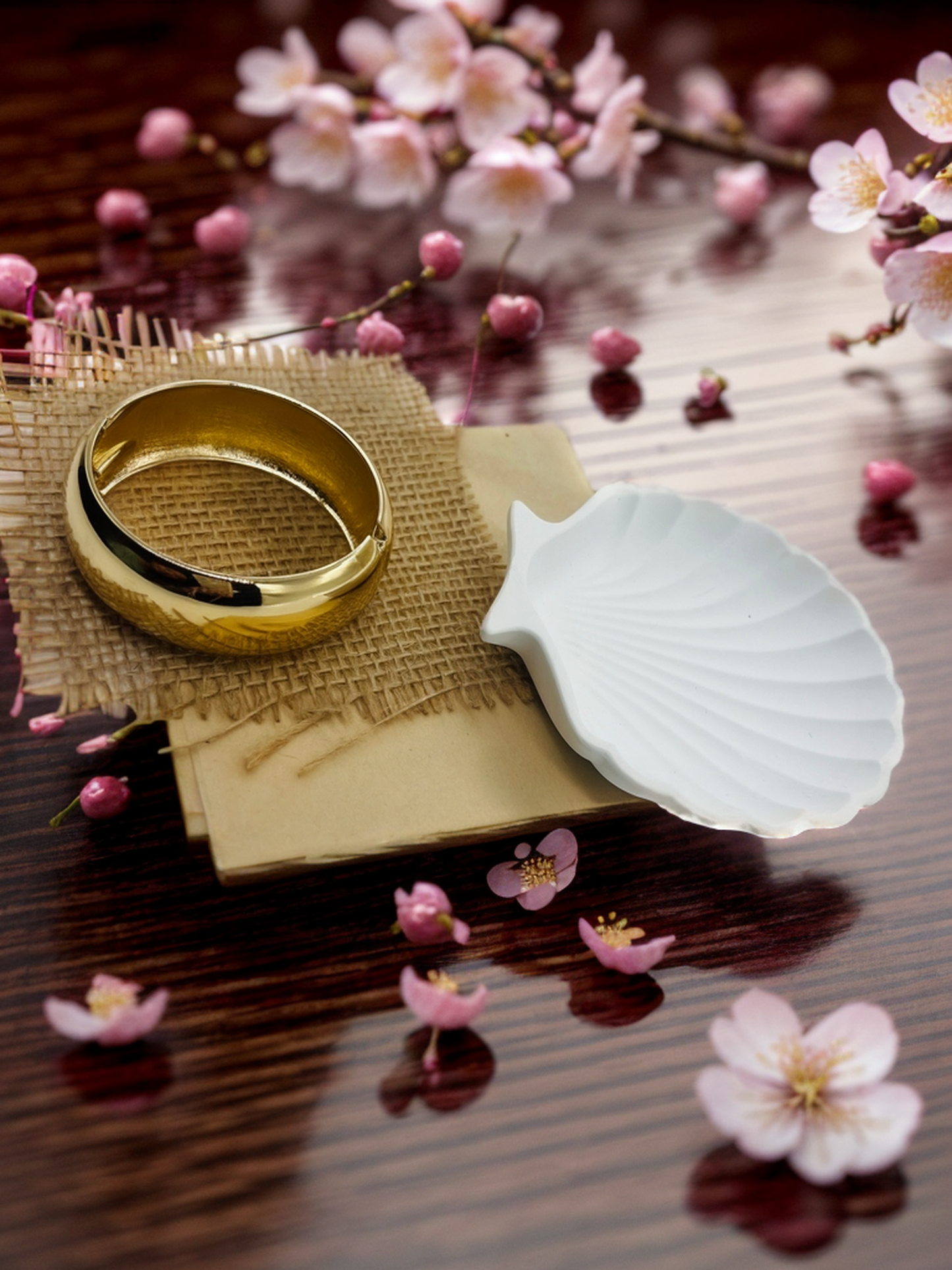 Gold chunky bracelet