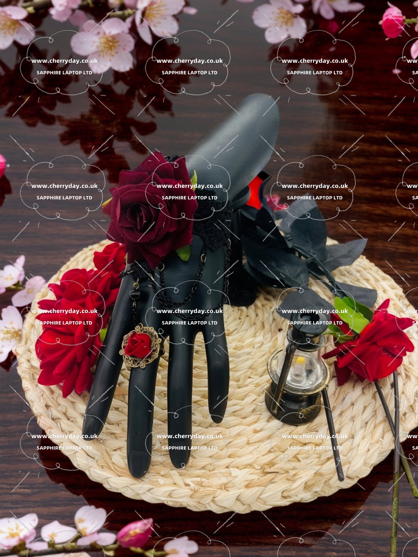 Rose ring-bracelet