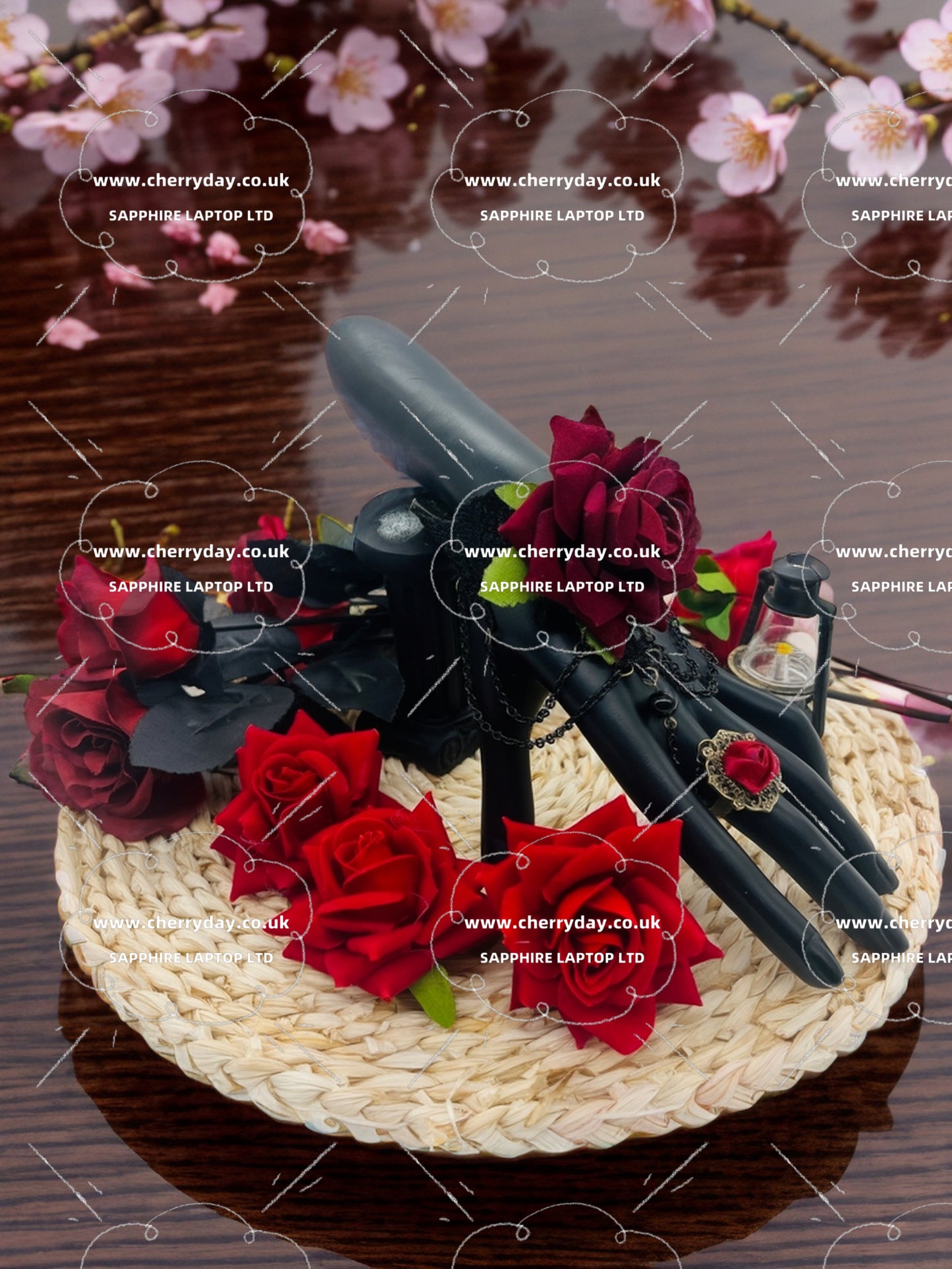 Rose ring-bracelet
