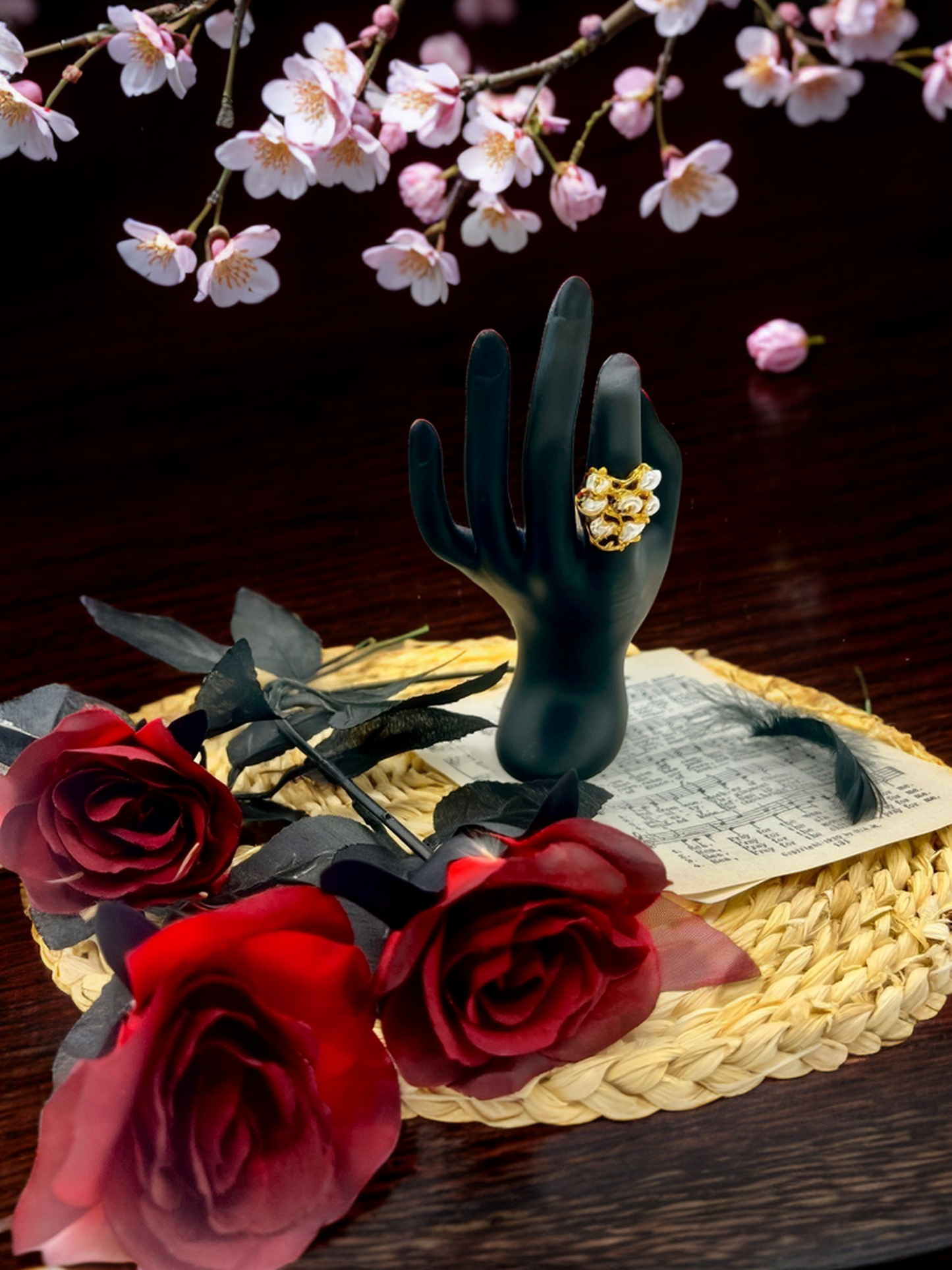 Light of the mussel shell ring