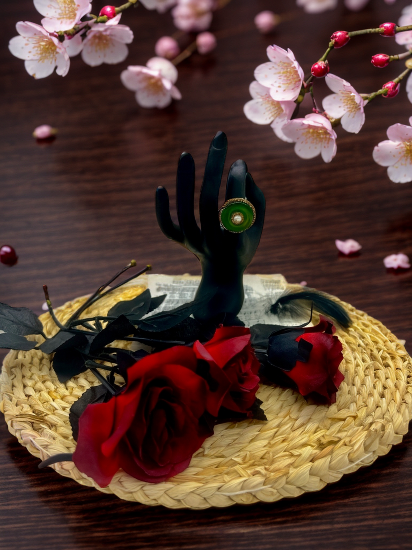 Queen of Jade vintage ring