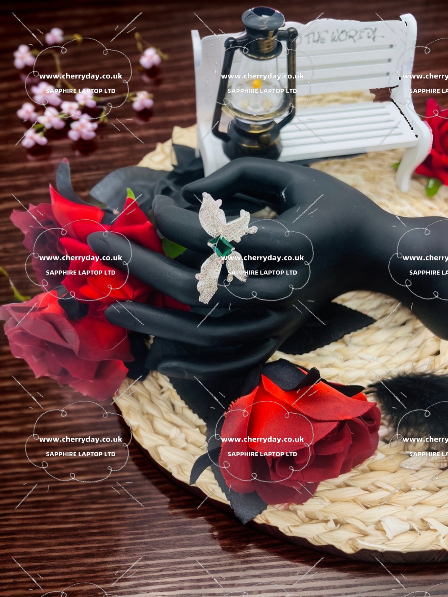 Butterfly Lovers' Flower ring