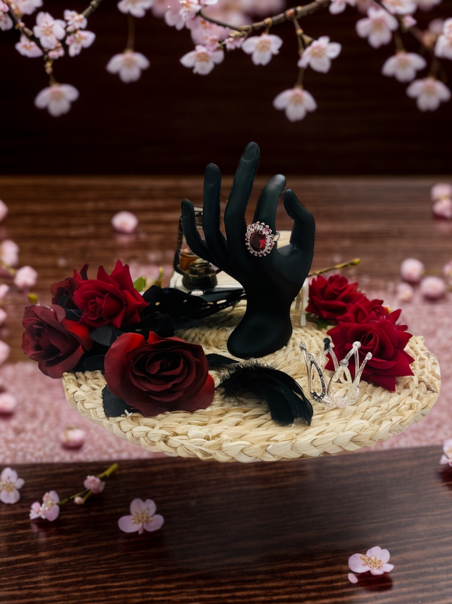 Paris romantic pigeon egg ruby ring