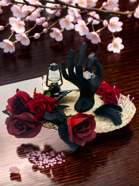 Moonlight flower ring