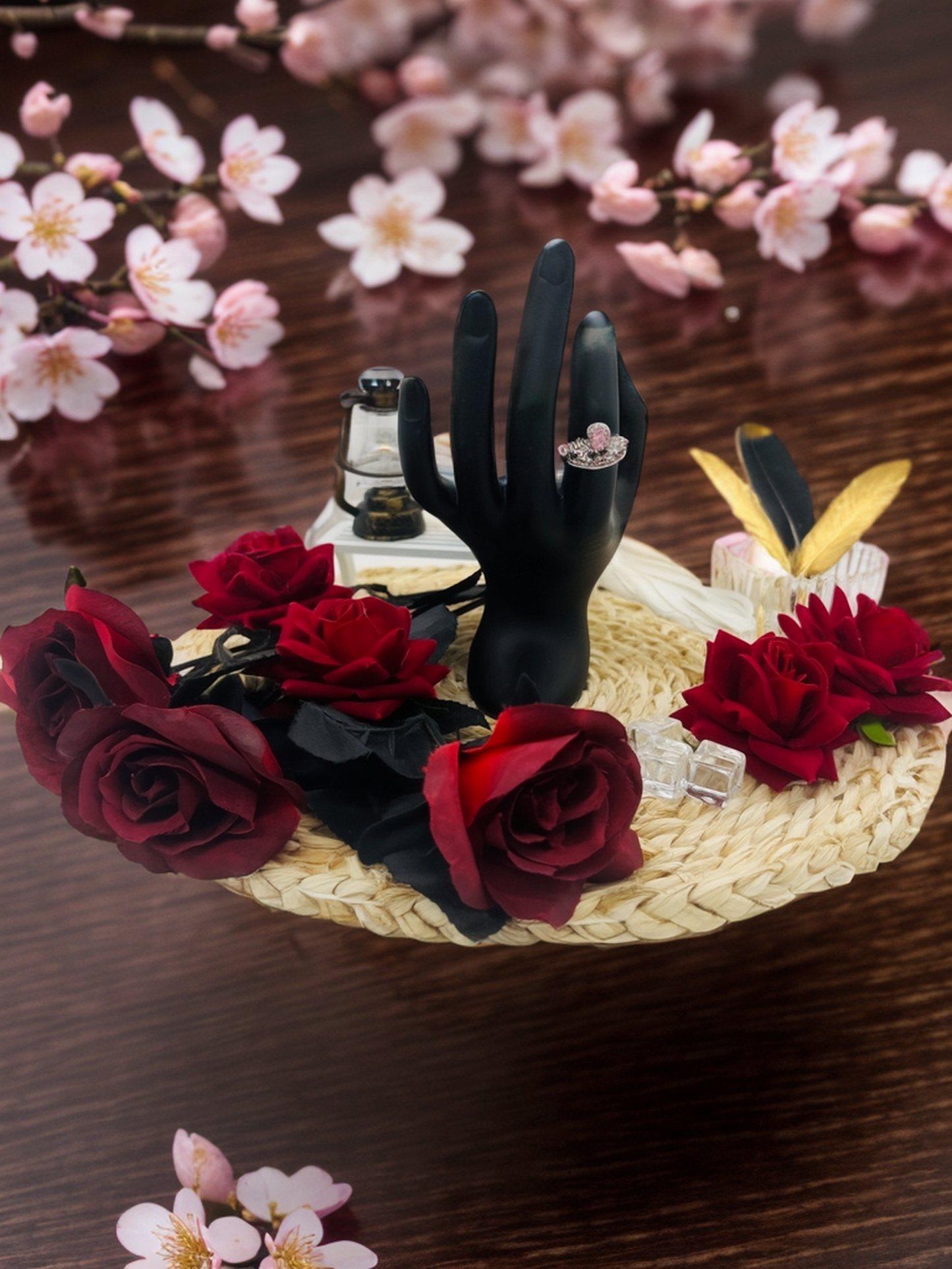 Pink diamond Queen crown ring