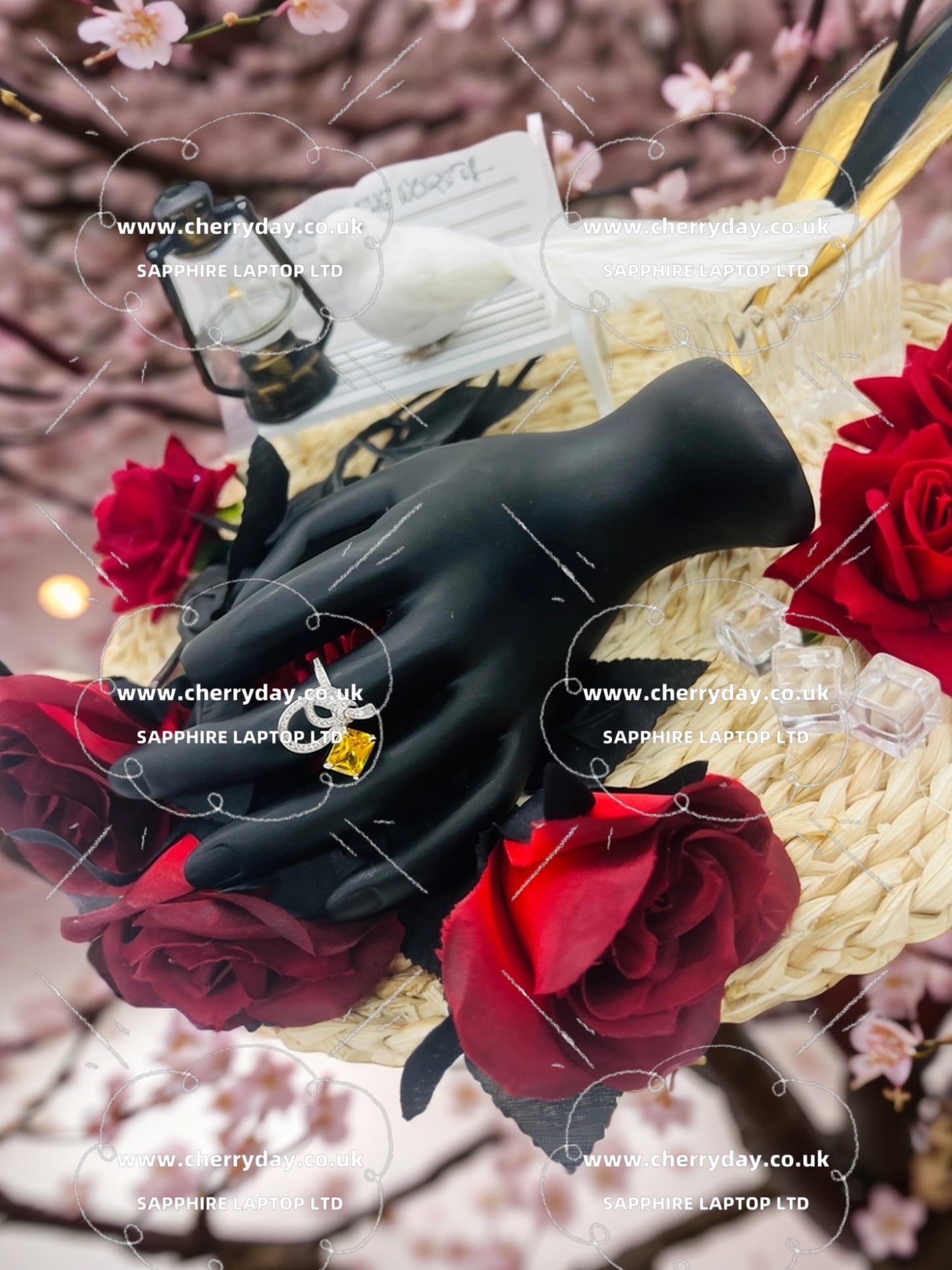 Yellow diamond thinker ring