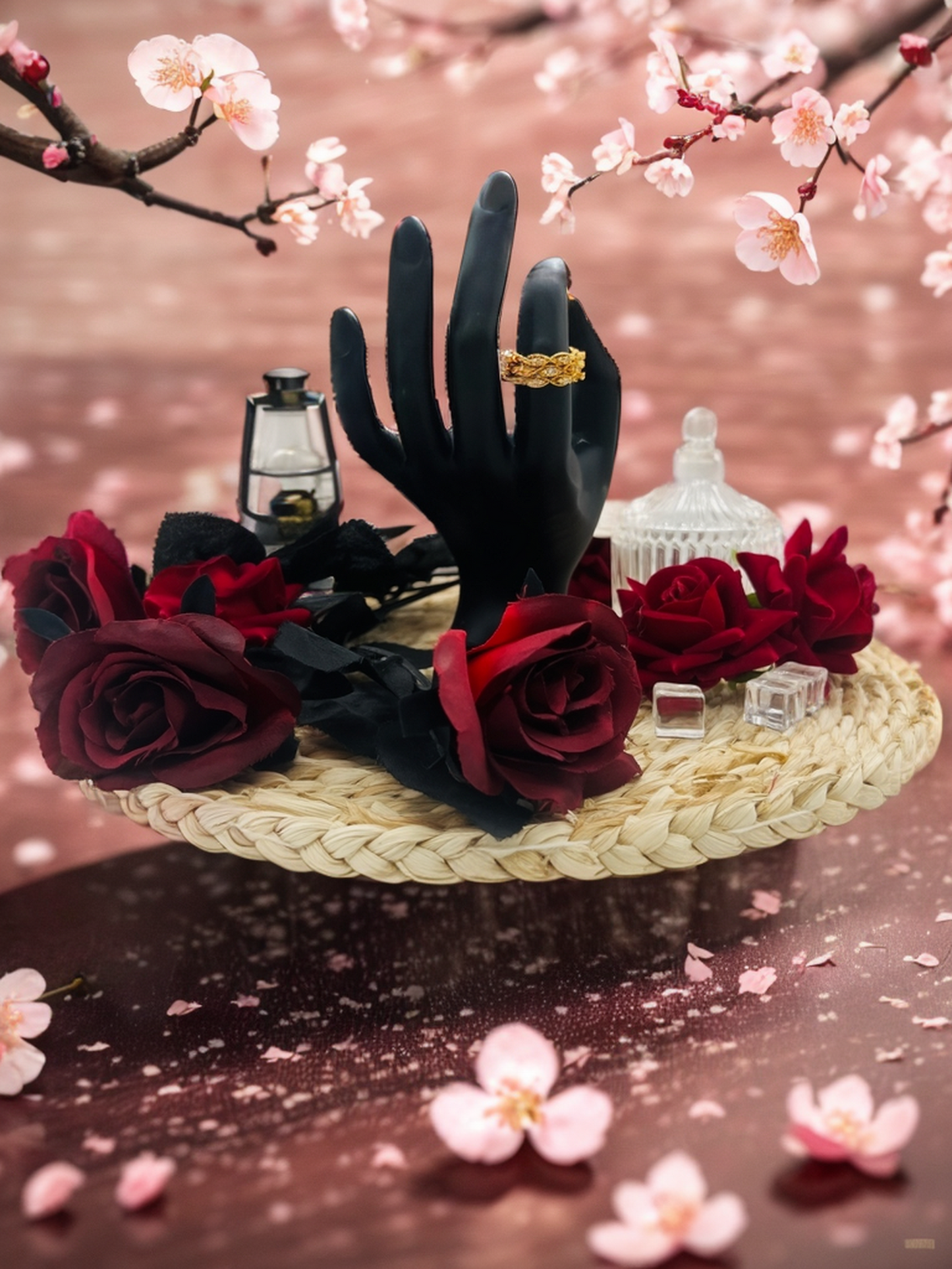 Royal gold silk ring