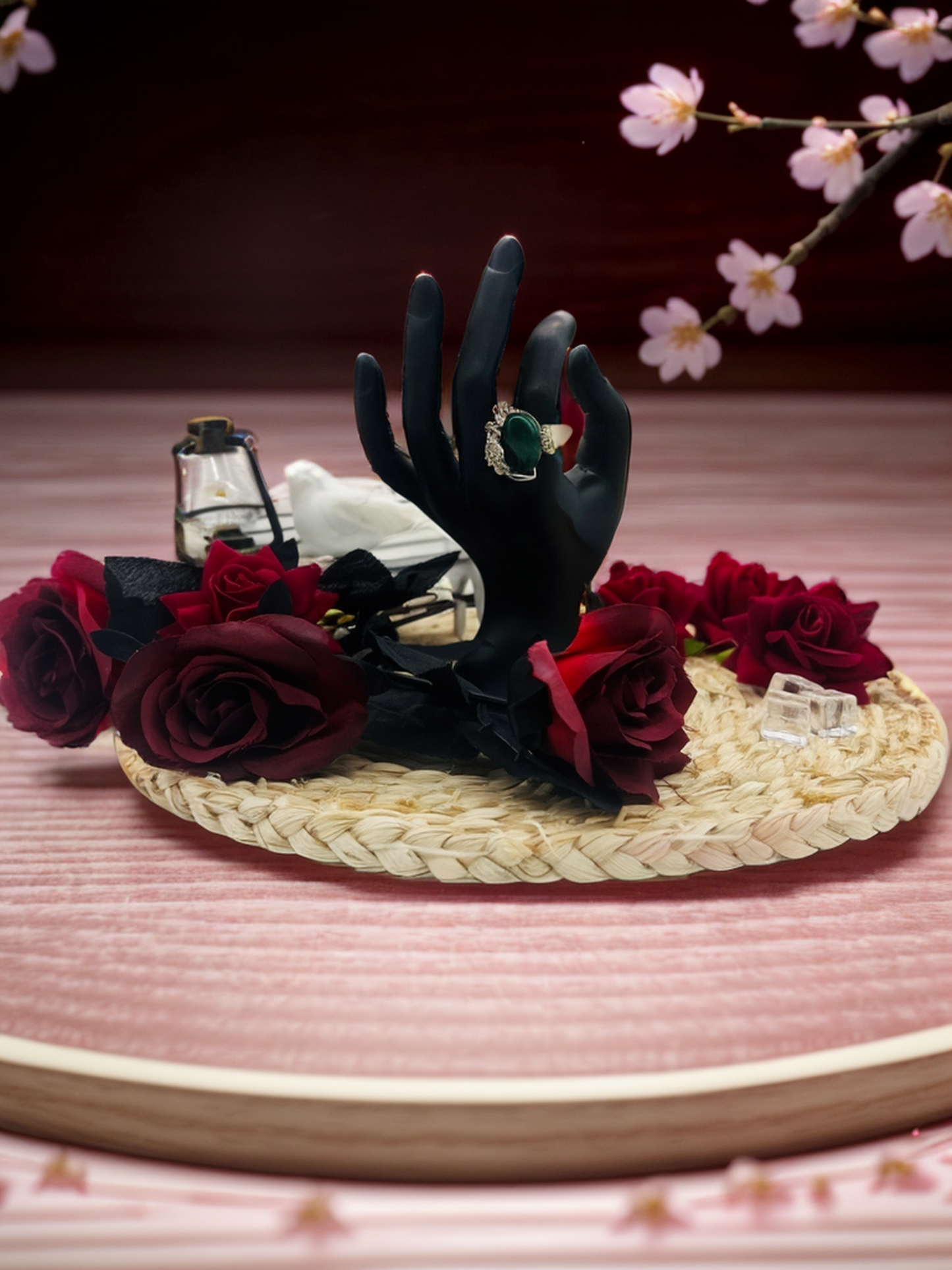 Half-make-up halcyon ring