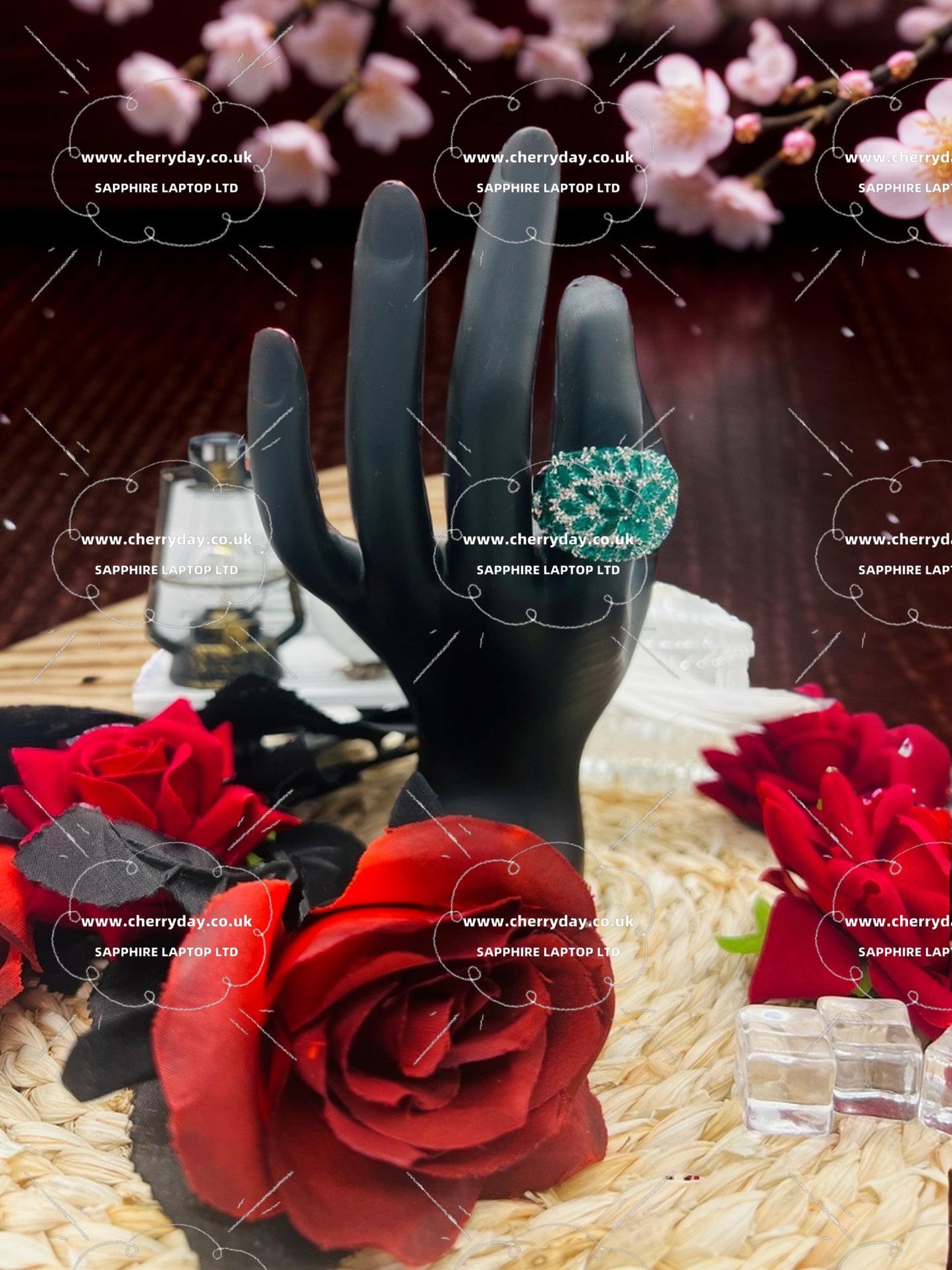 Peacock opening tail ring