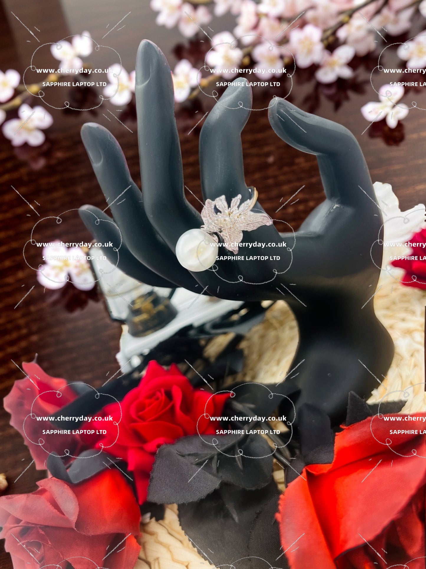Eternal flower pearl ring