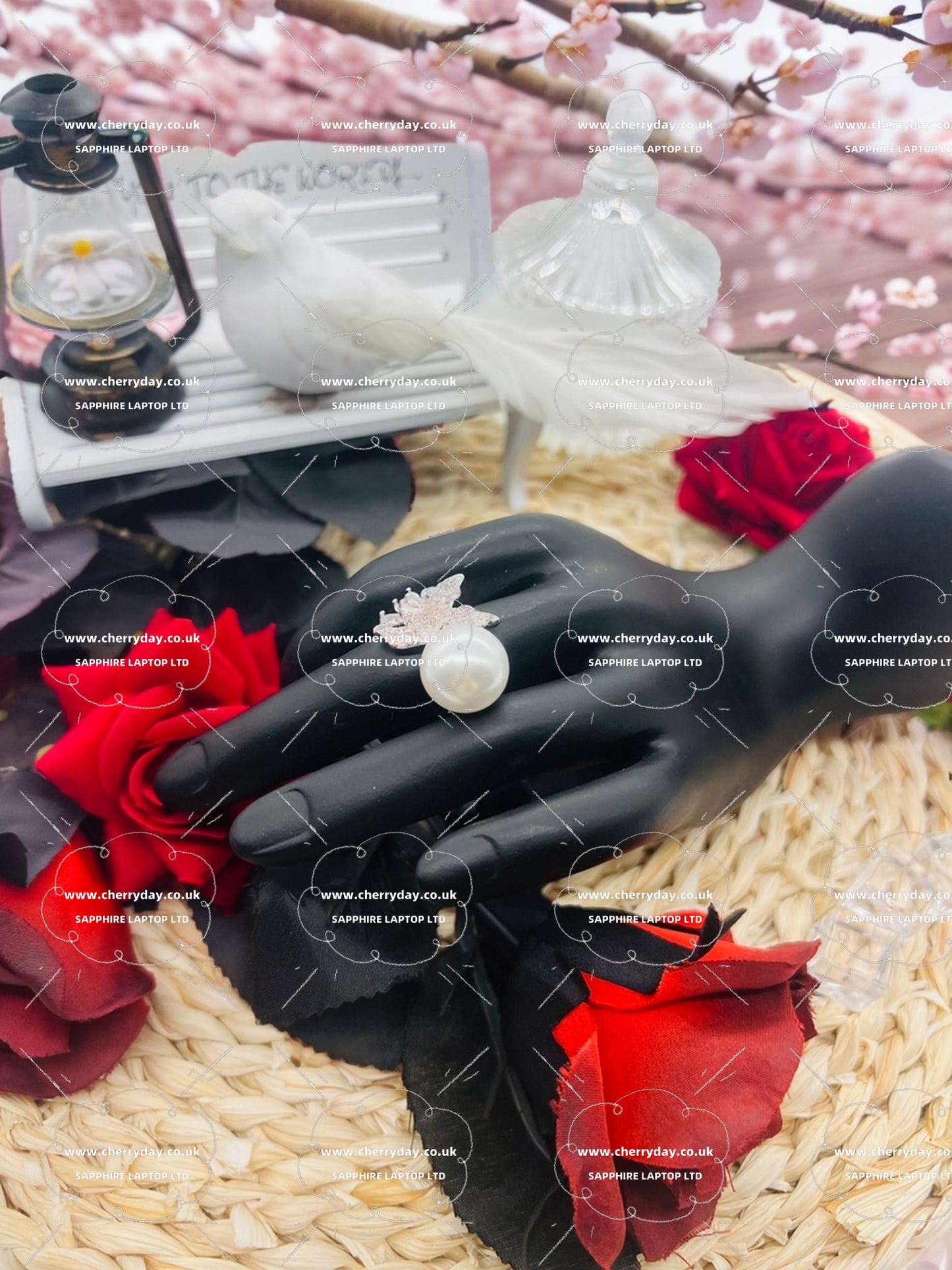 Eternal flower pearl ring