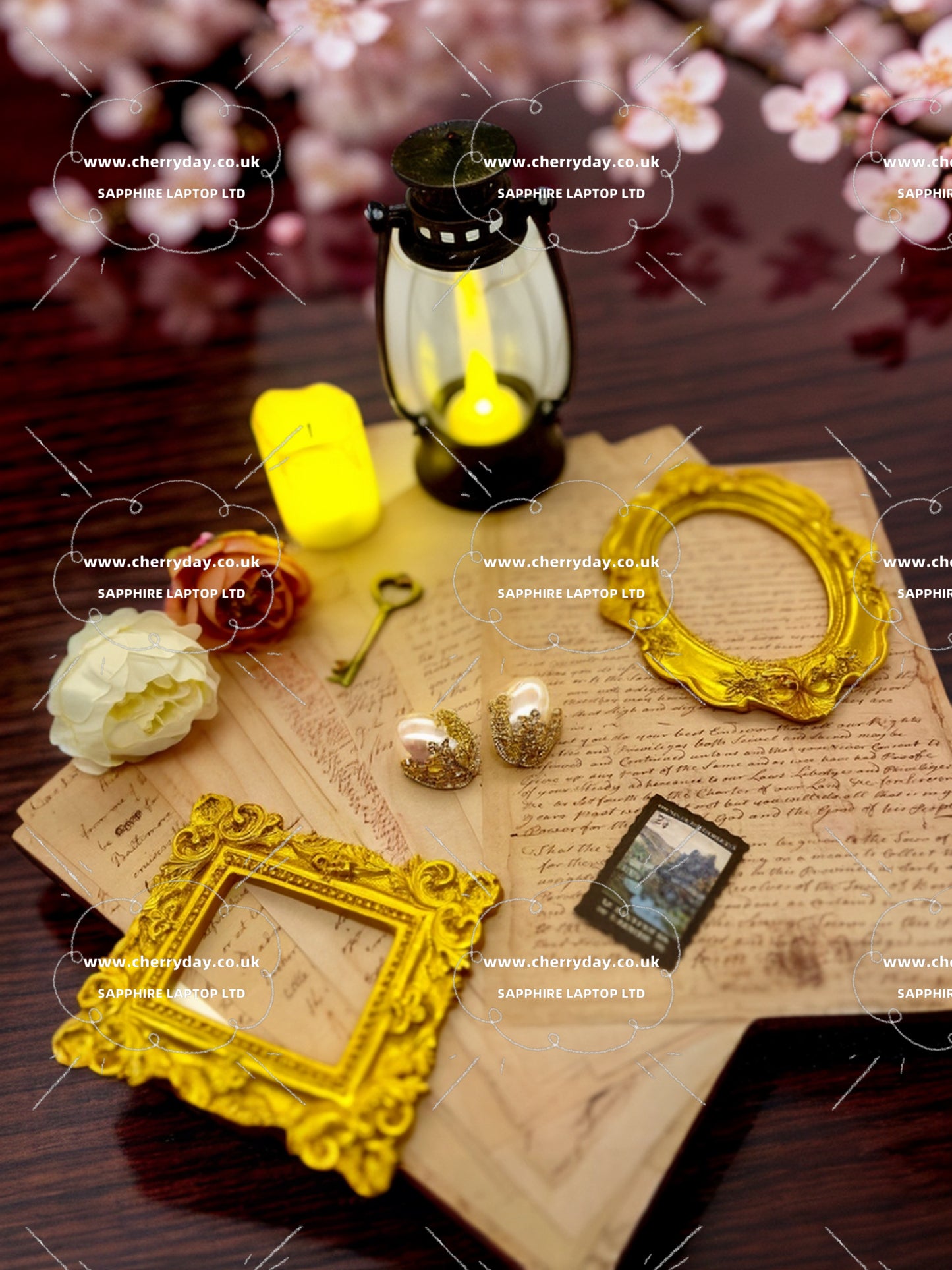All in one vintage earrings