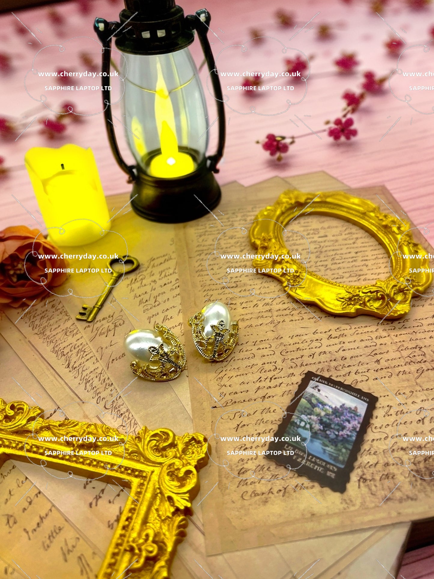 All in one vintage earrings