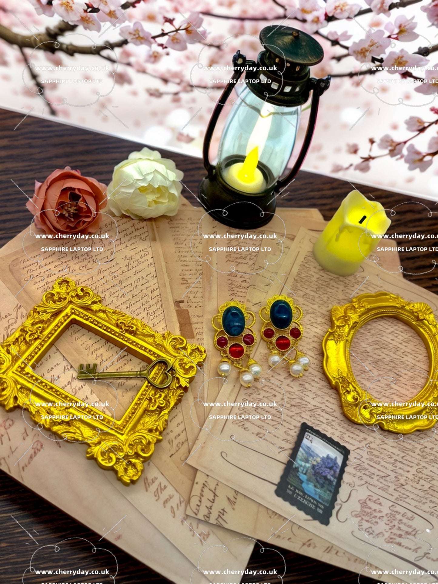 Apollo sunflower vintage earrings