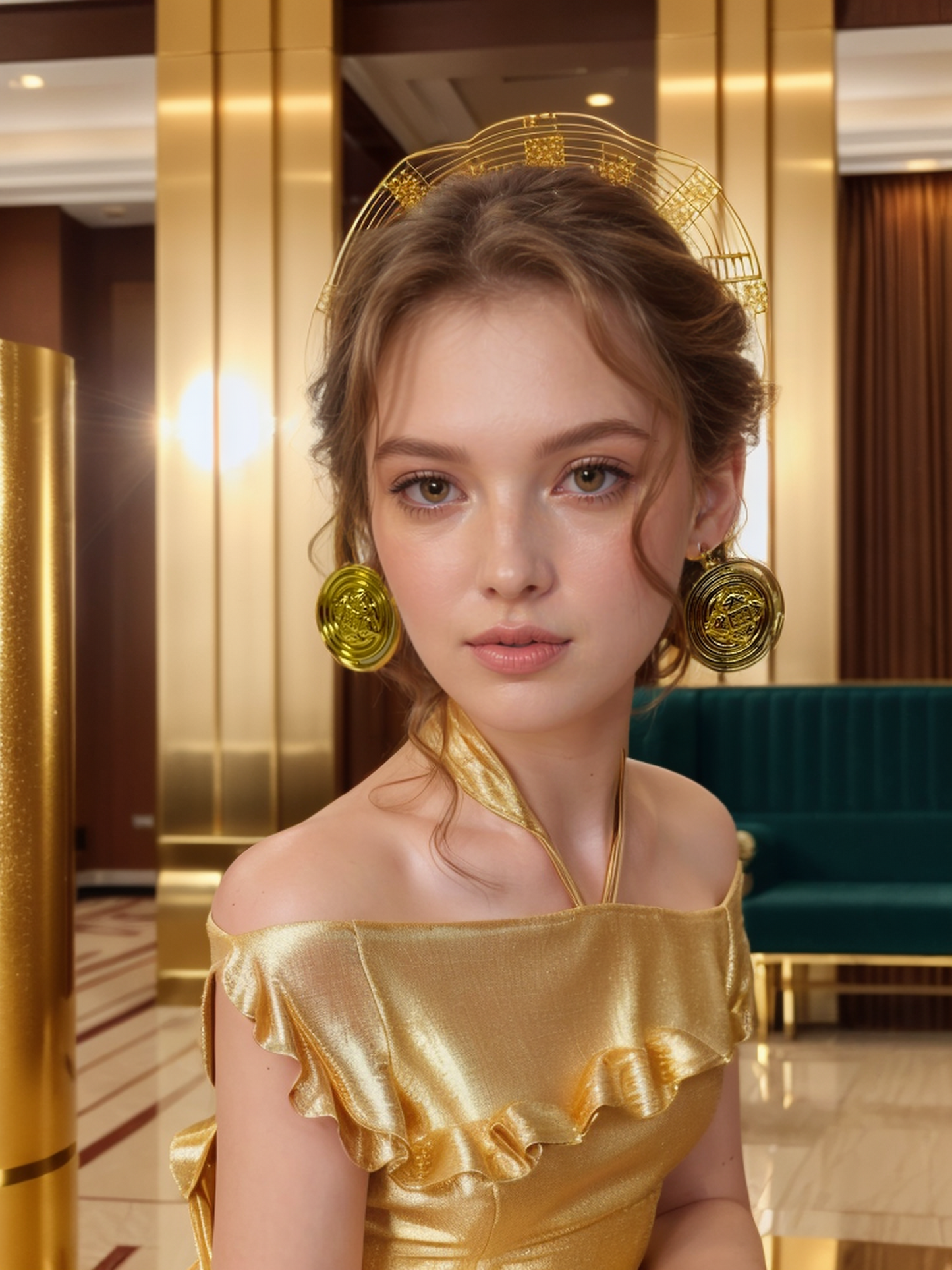 Trump card vintage earrings