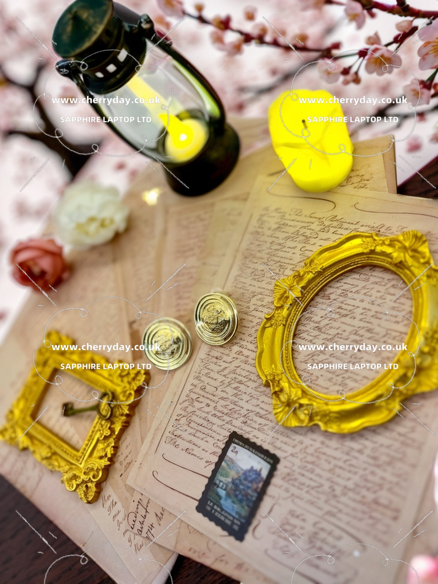 Trump card vintage earrings
