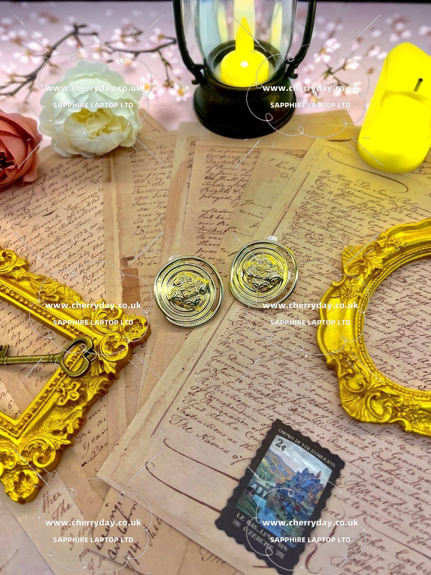Trump card vintage earrings