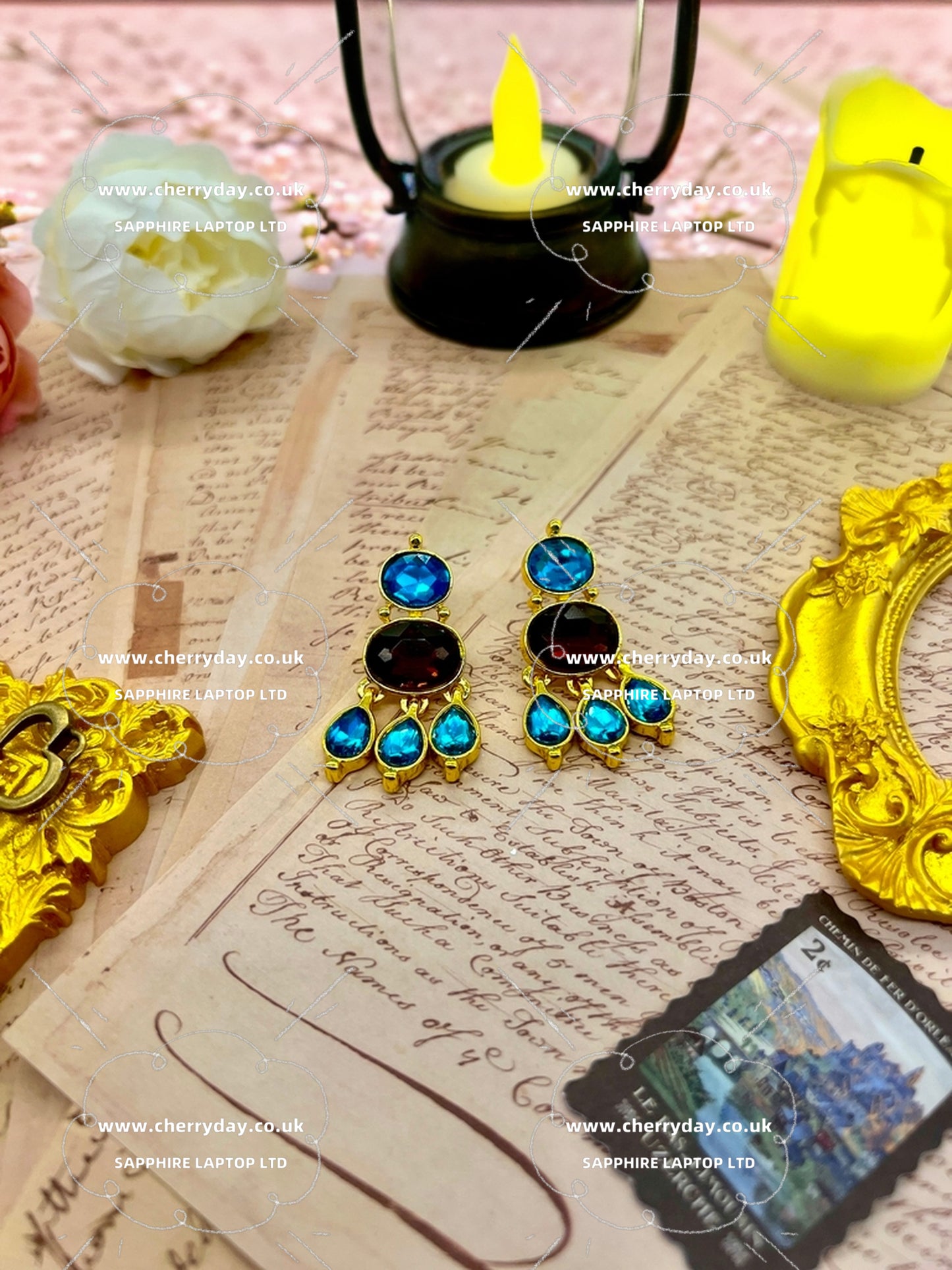 Tears of the sea vintage earrings