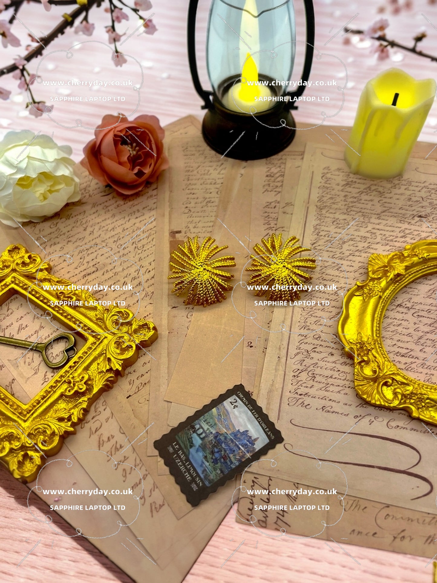 Apollo god of sun vintage earrings