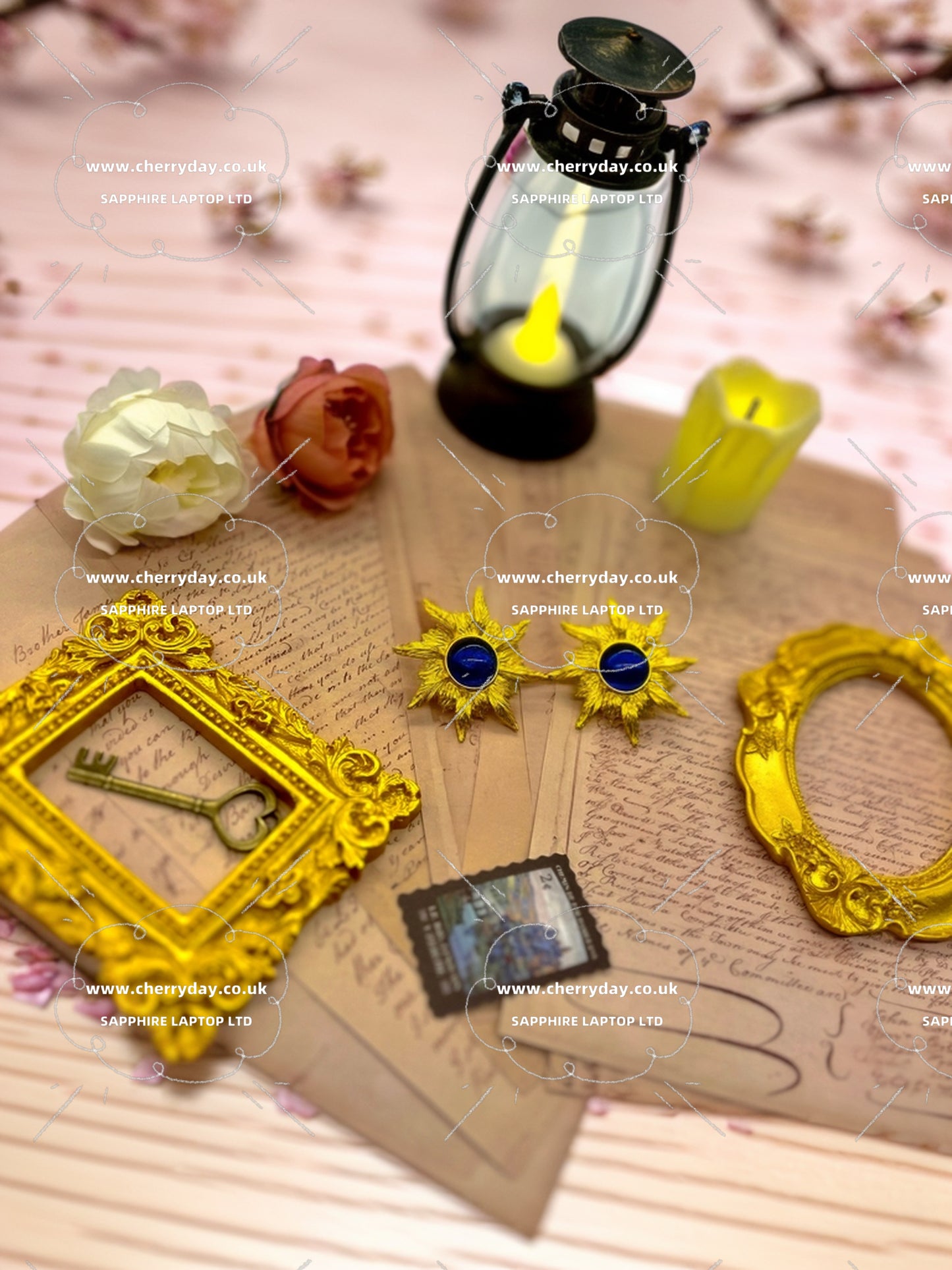 Apollo sun flower vintage earrings