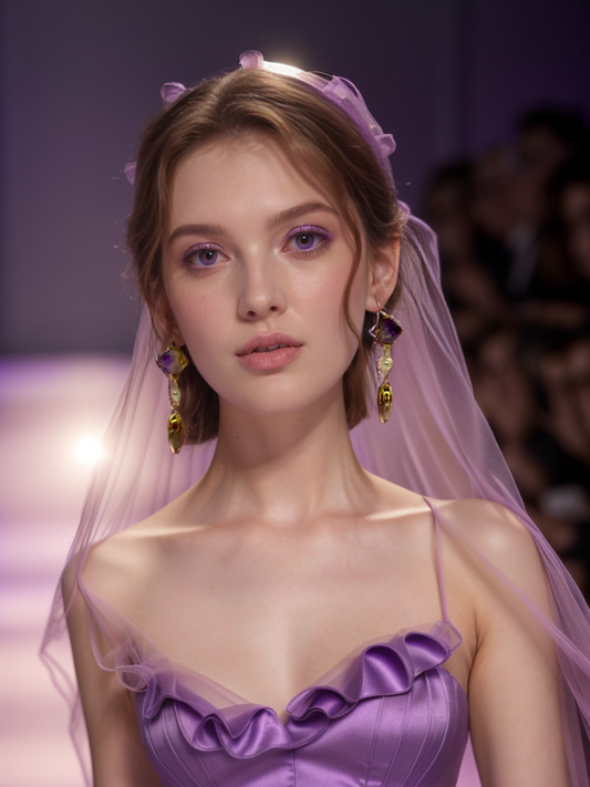 Soul of amethyst earrings
