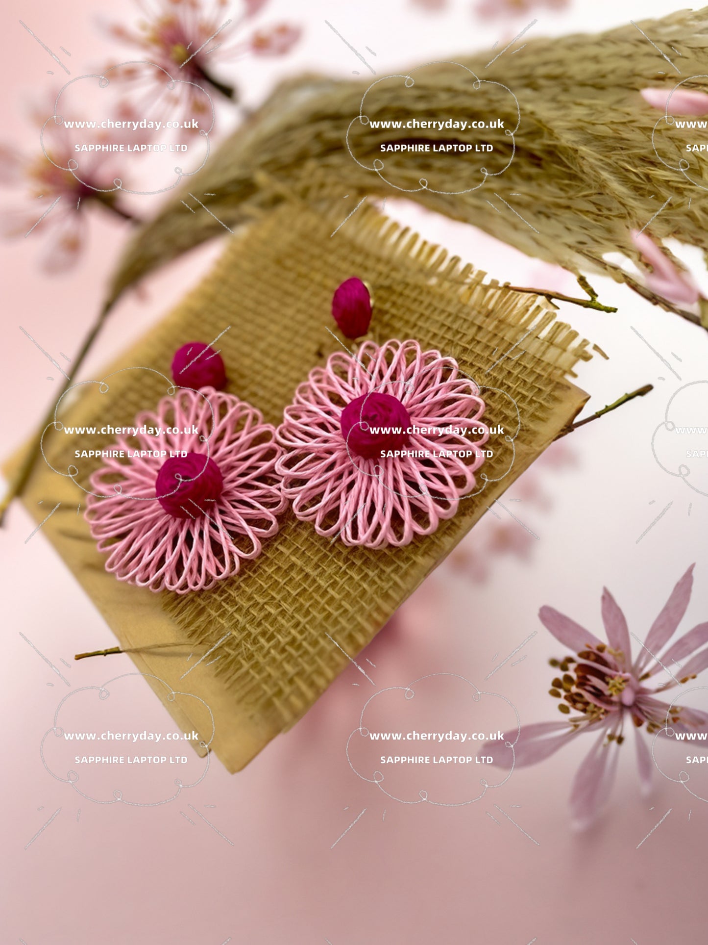 Yoshino cherry Bohemian earrings