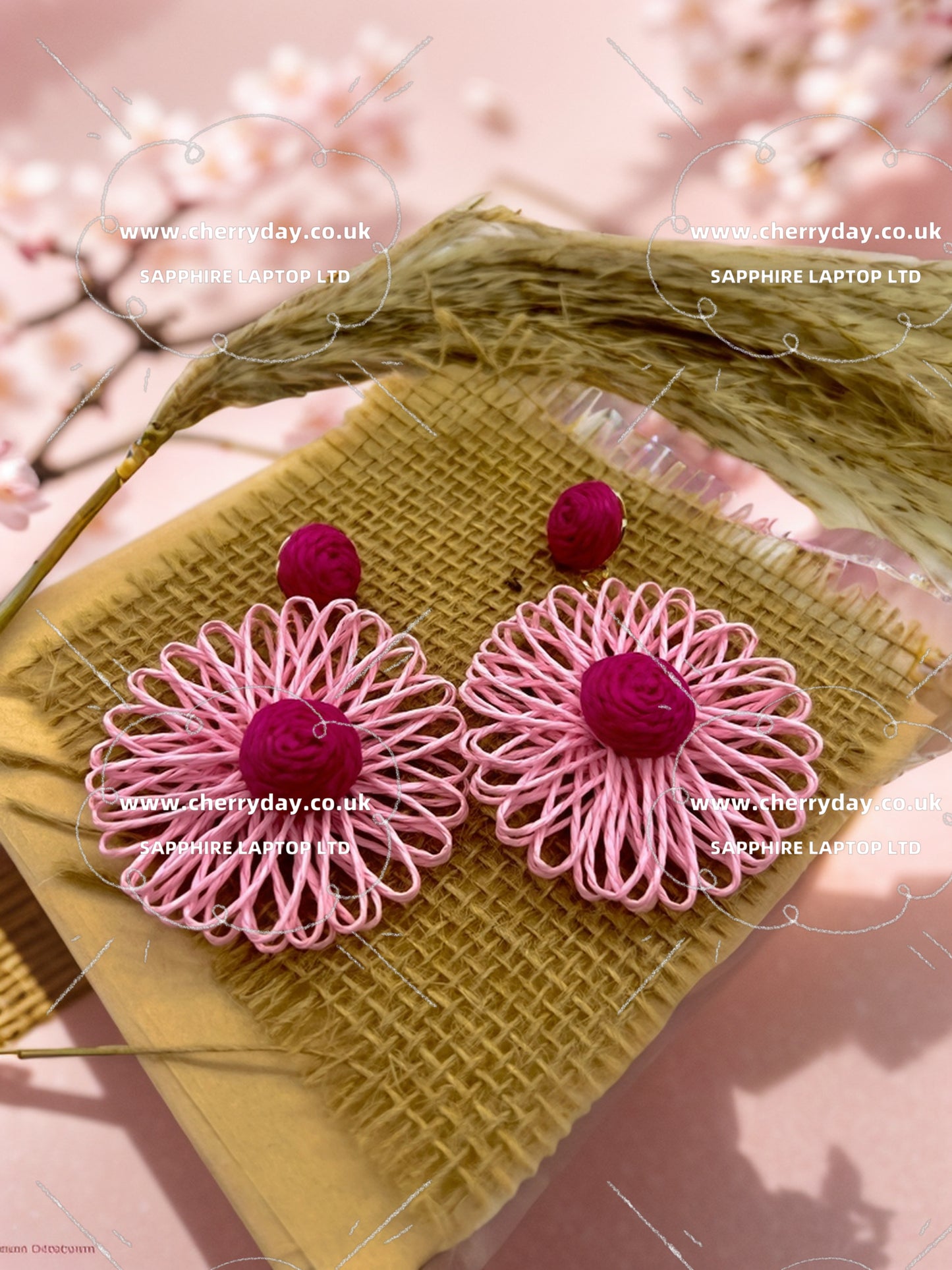Yoshino cherry Bohemian earrings