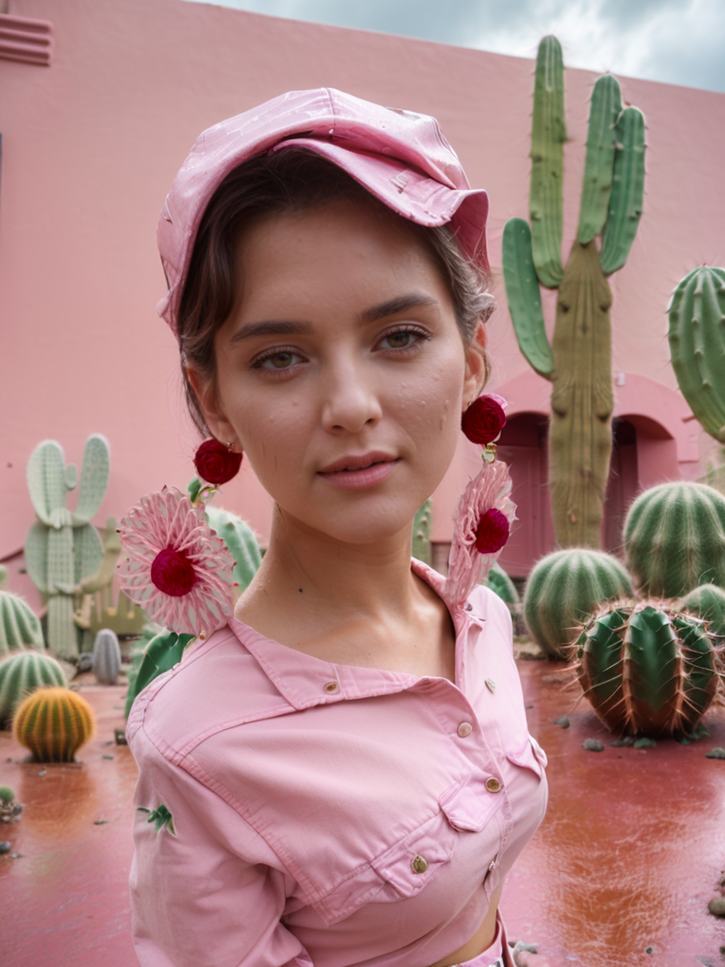 Yoshino cherry Bohemian earrings