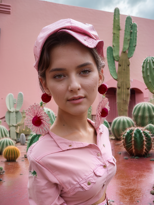 Yoshino cherry Bohemian earrings