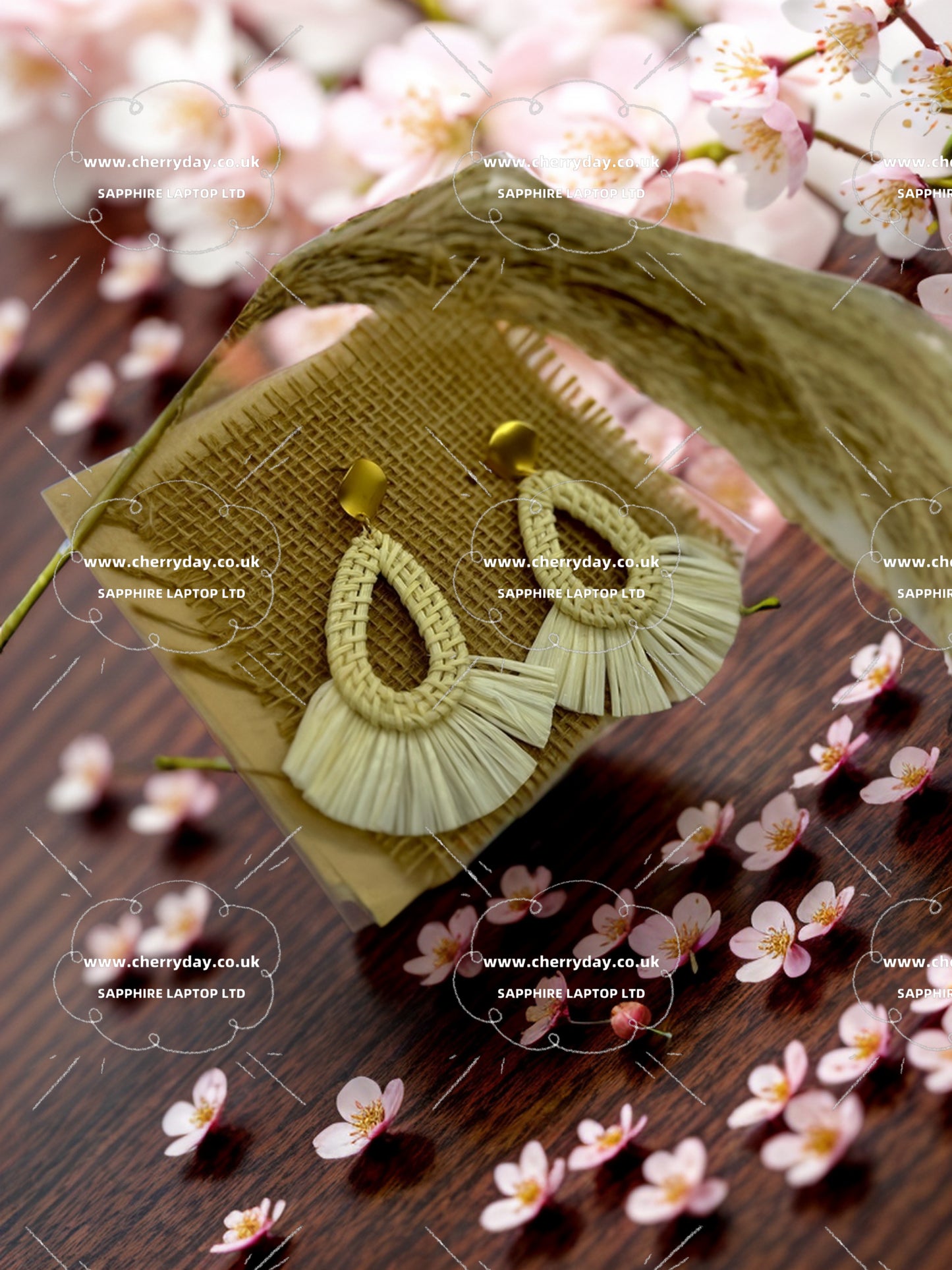Icy summer boho pale yellow earrings