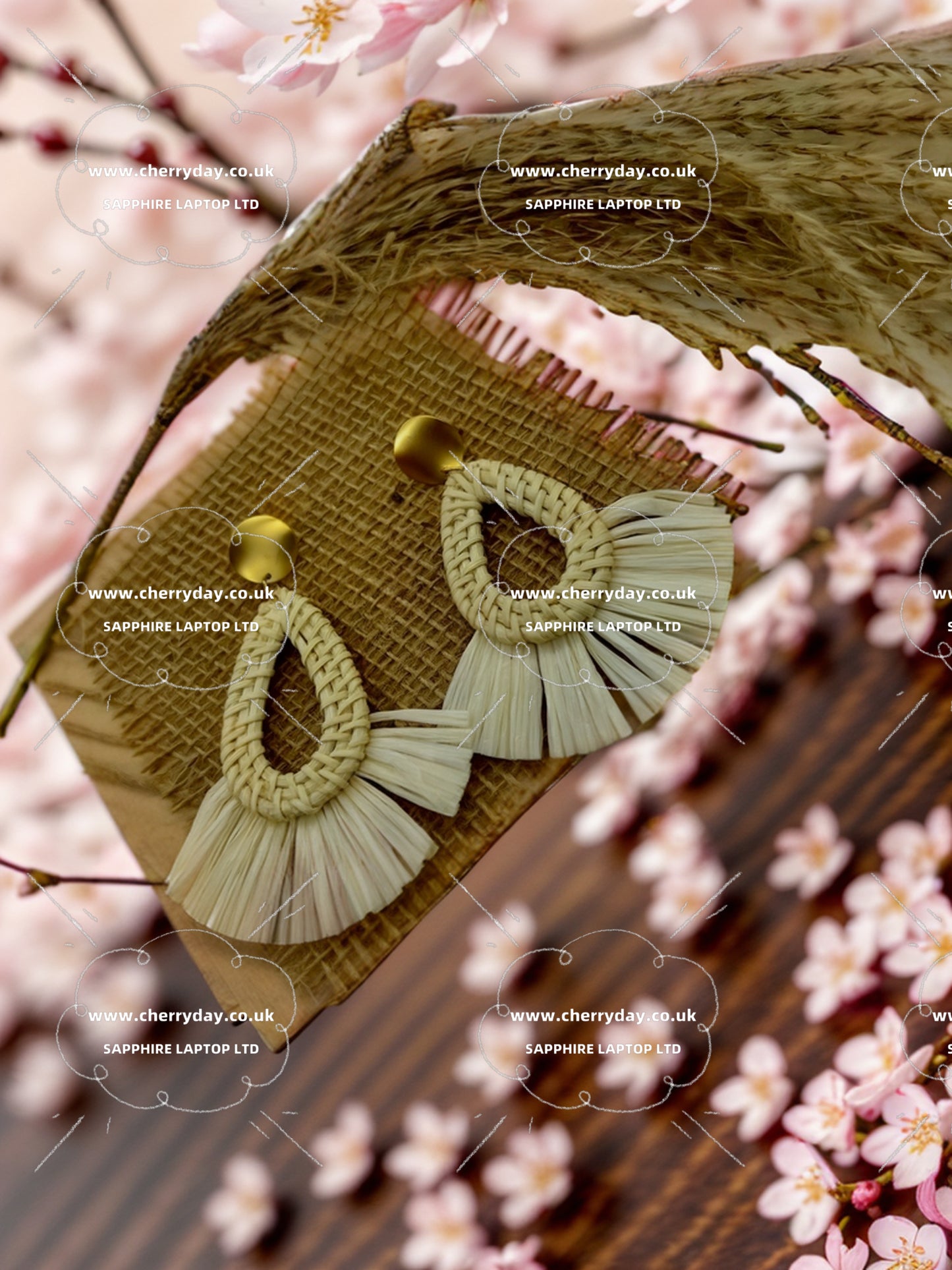 Icy summer boho pale yellow earrings