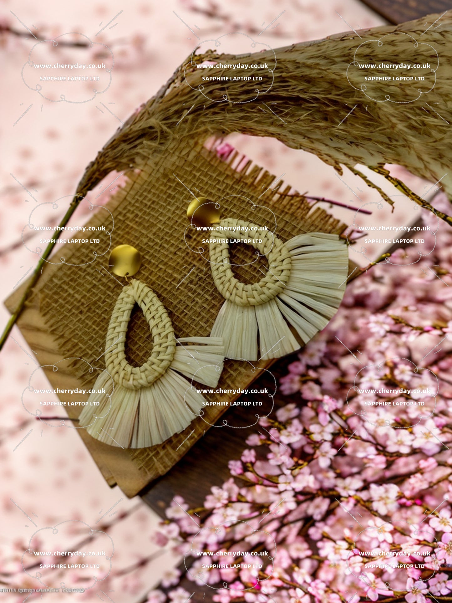 Icy summer boho pale yellow earrings