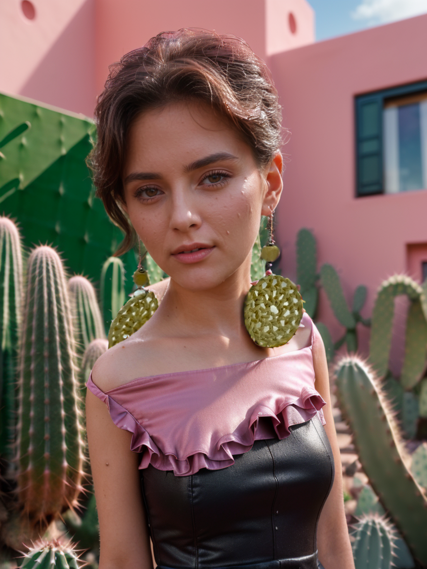Cactus garden bohemian earrings