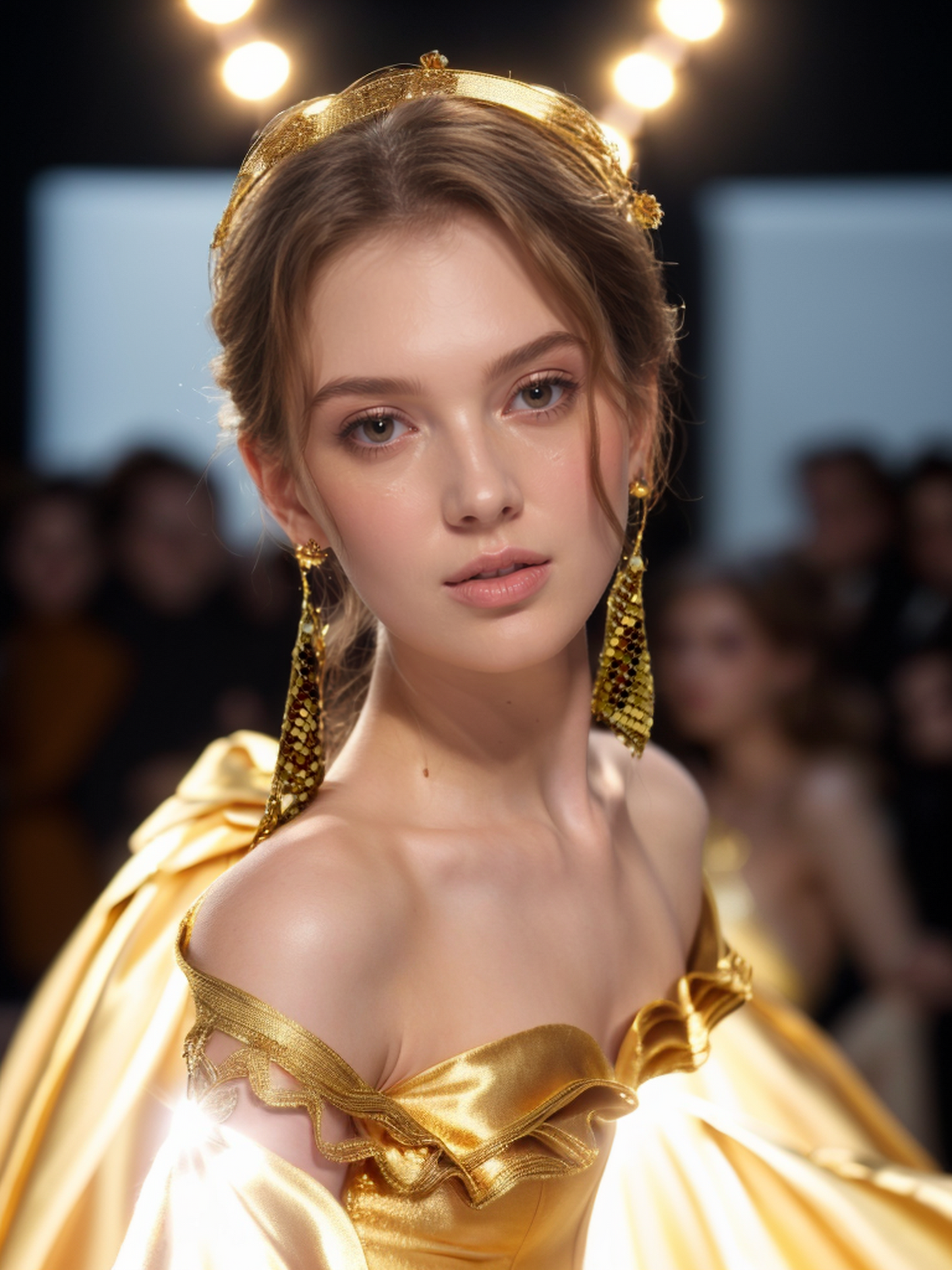 Gold/Silver tassel sequins fashionable earrings