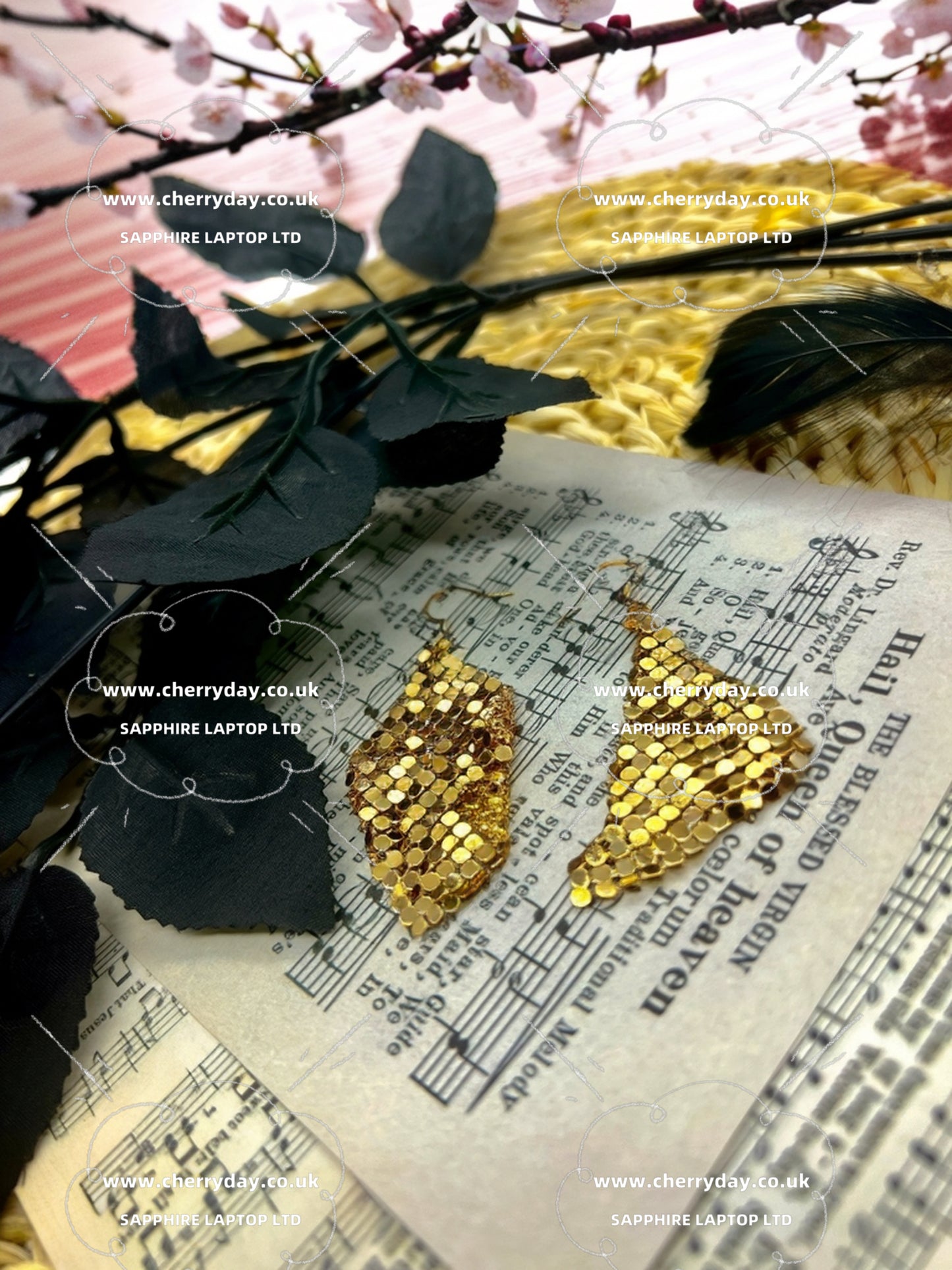 Gold/Silver tassel sequins fashionable earrings