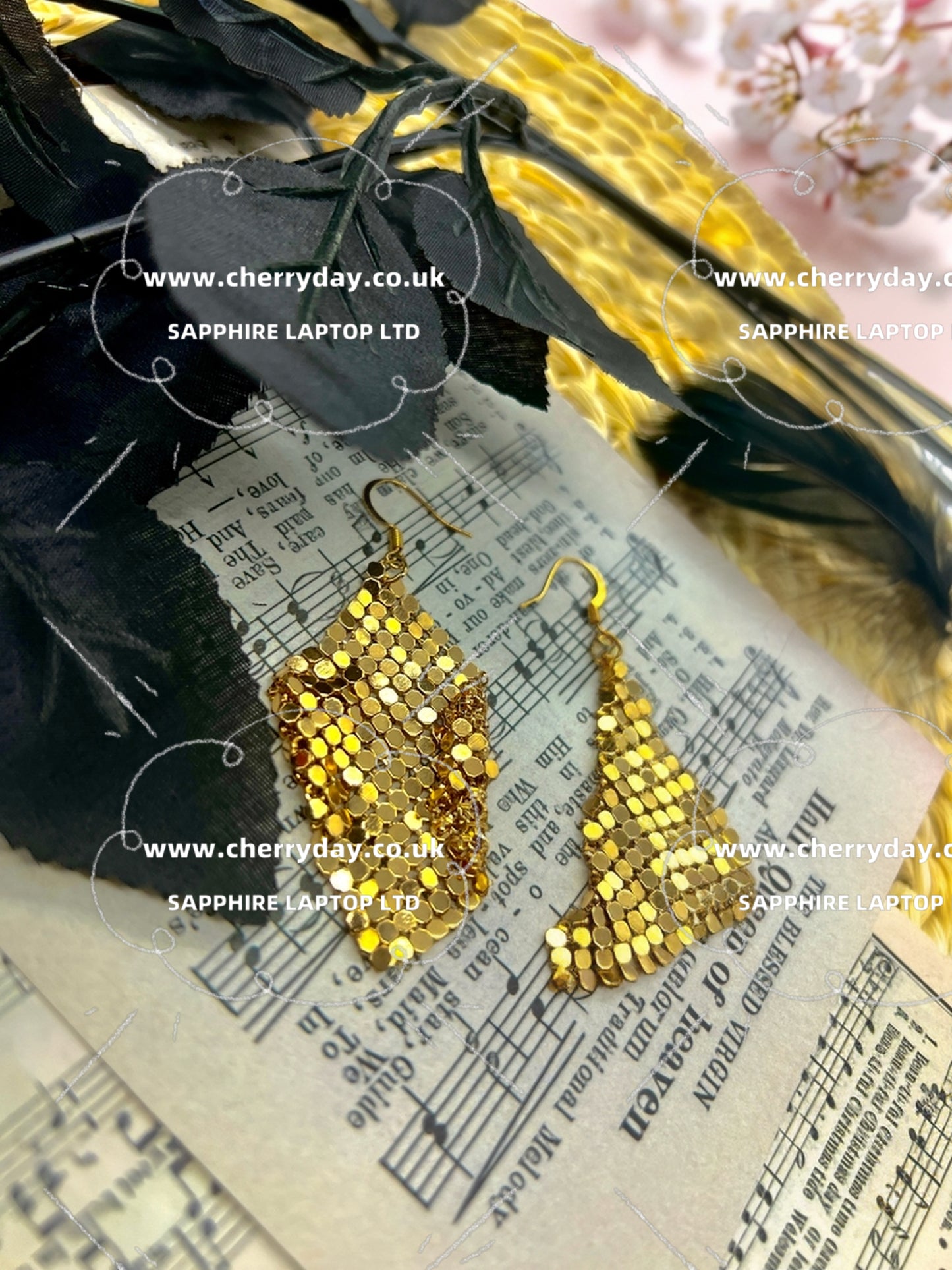 Gold/Silver tassel sequins fashionable earrings
